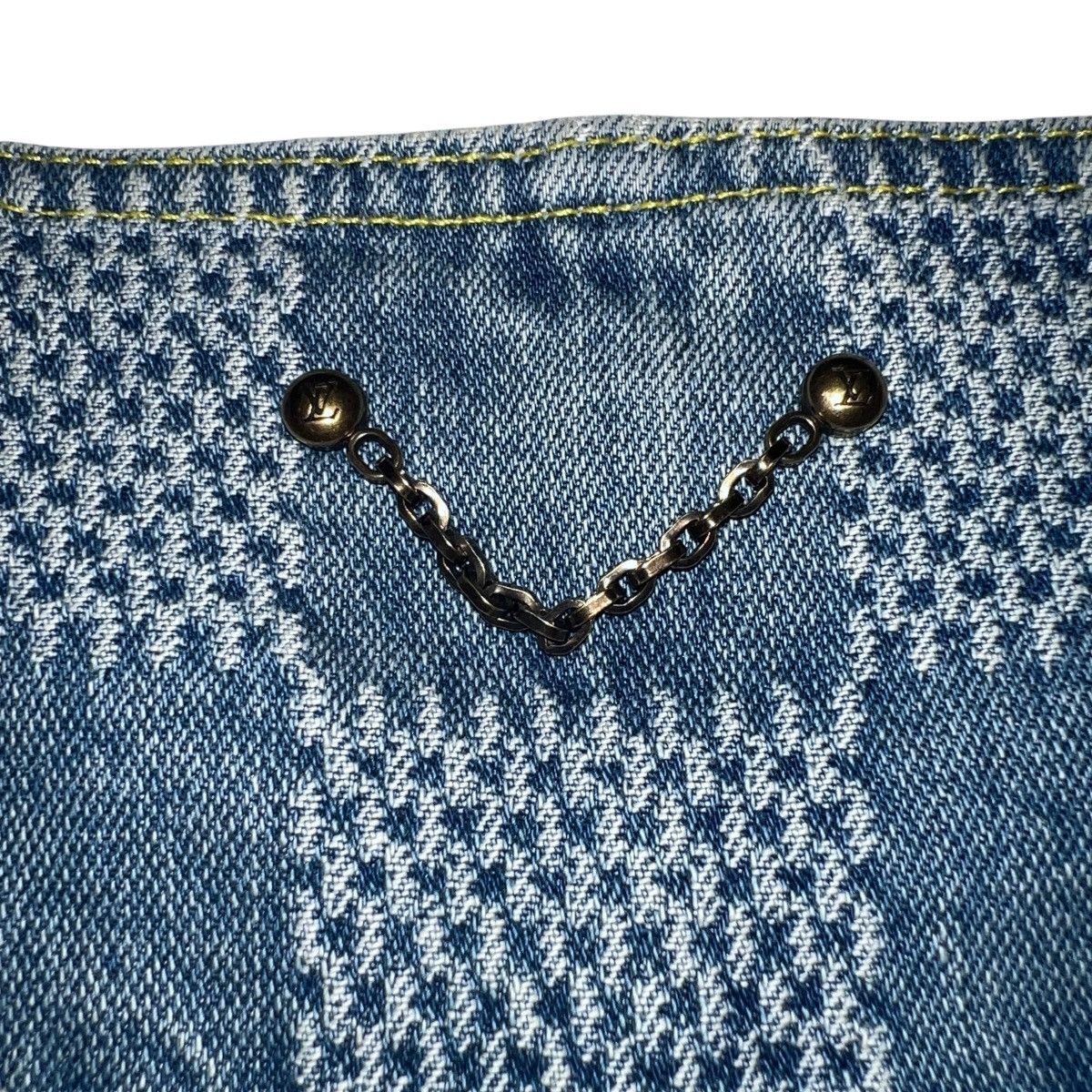 Louis Vuitton LOUIS VUITTON 2024AW Pharrell Williams Damier Denim Jacket Size US L / EU 52-54 / 3 - 8 Thumbnail
