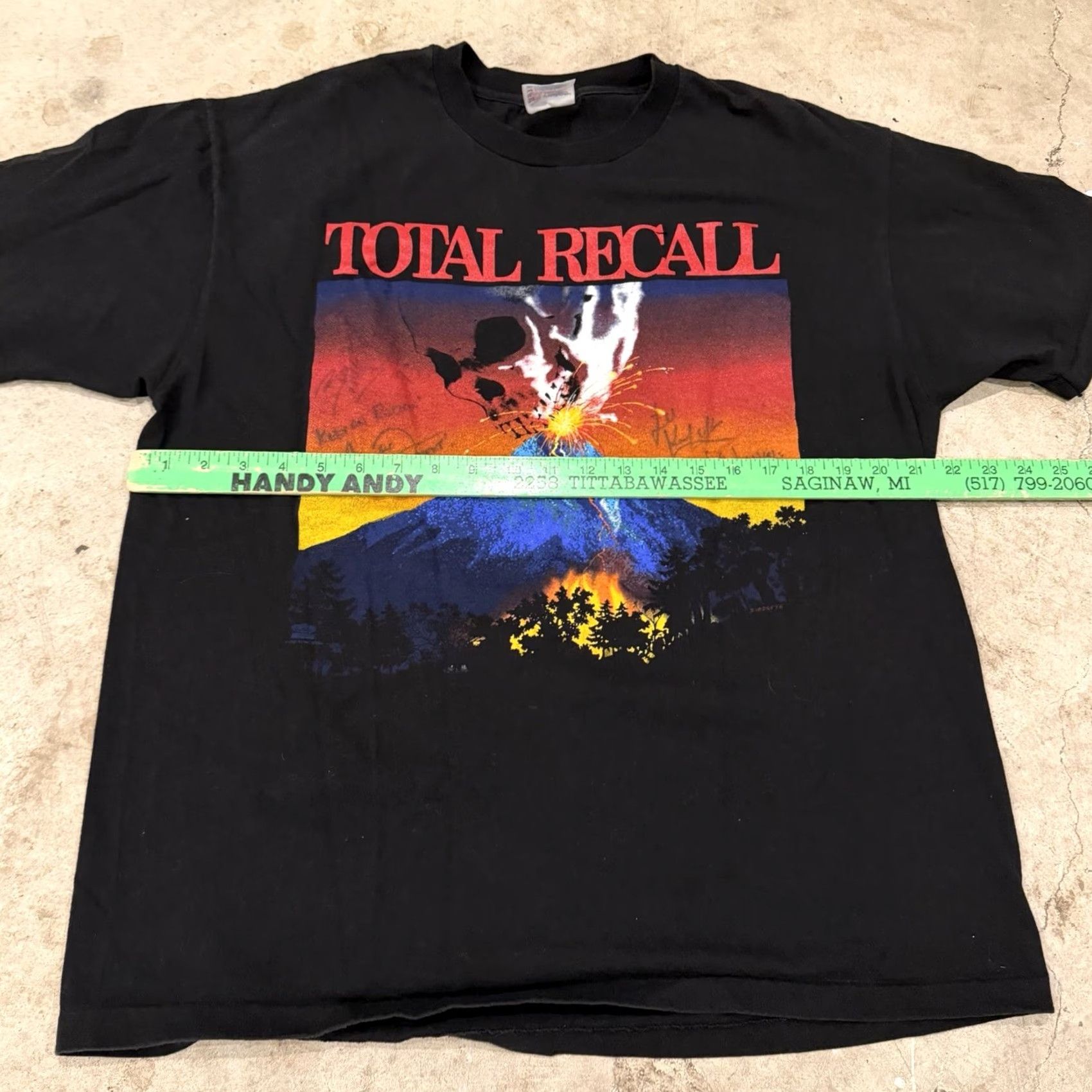 Hanes VINTAGE 1993 Nazareth Blue Oyster Cult Total Recall Tour T Shirt Mens XL Black Short Sleeve Cotton Graphic Tee Hanes Men XS? Size US XL / EU 56 / 4 - 6 Thumbnail