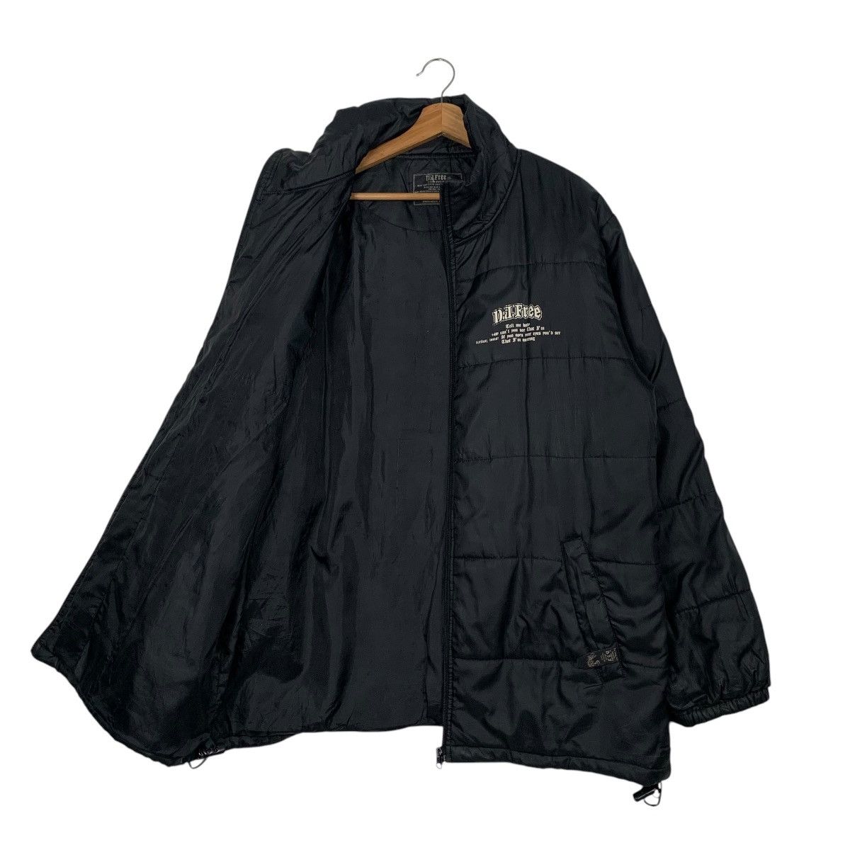 Japanese Brand DJ FREE Big Logo Lightweight Puffer Jacket #2349-C105 Size US L / EU 52-54 / 3 - 9 Thumbnail