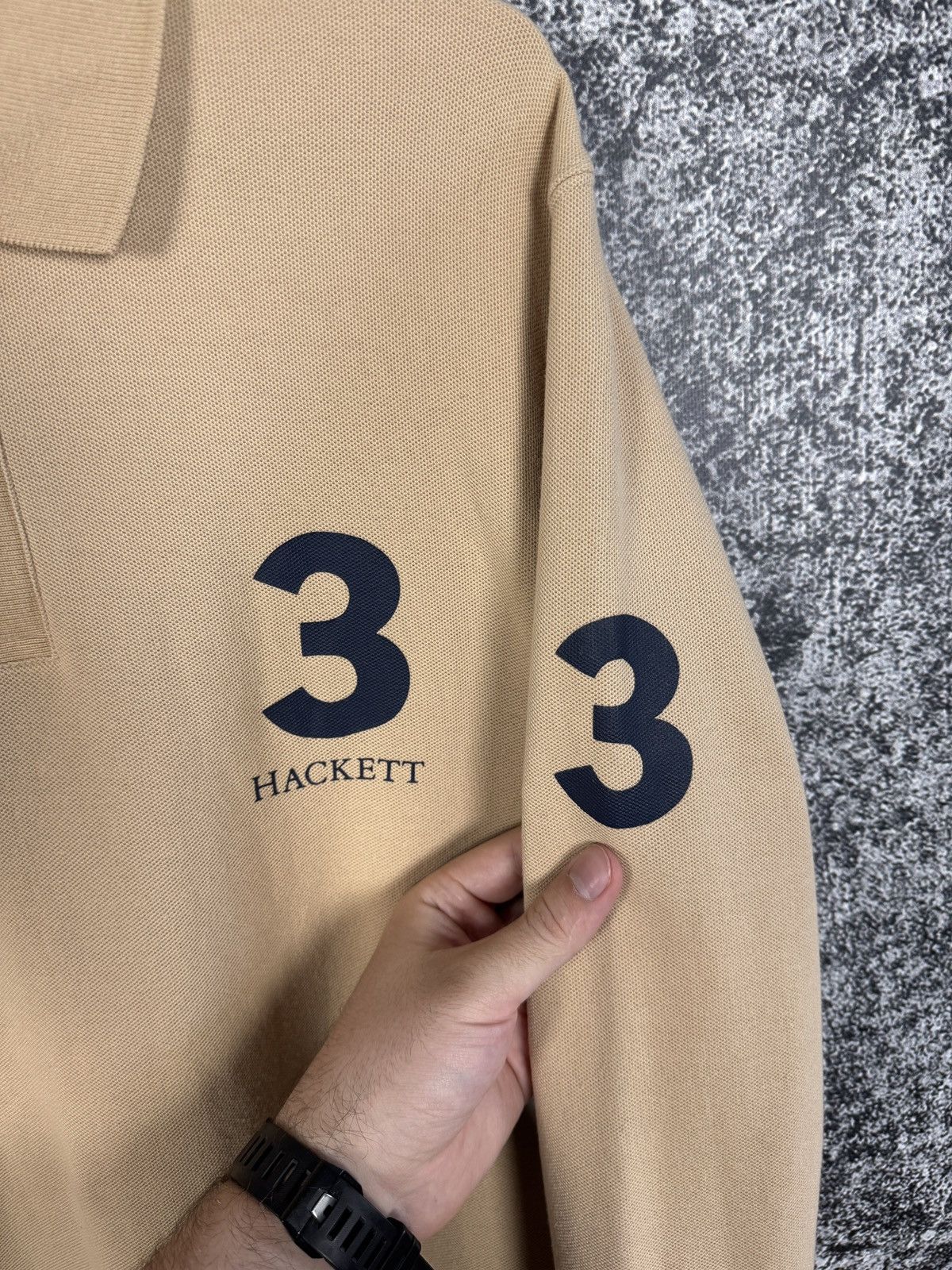 Hackett Hackett London 3 Long Sleeve Polo Shirt All Cotton Size M Size US M / EU 48-50 / 2 - 6 Thumbnail