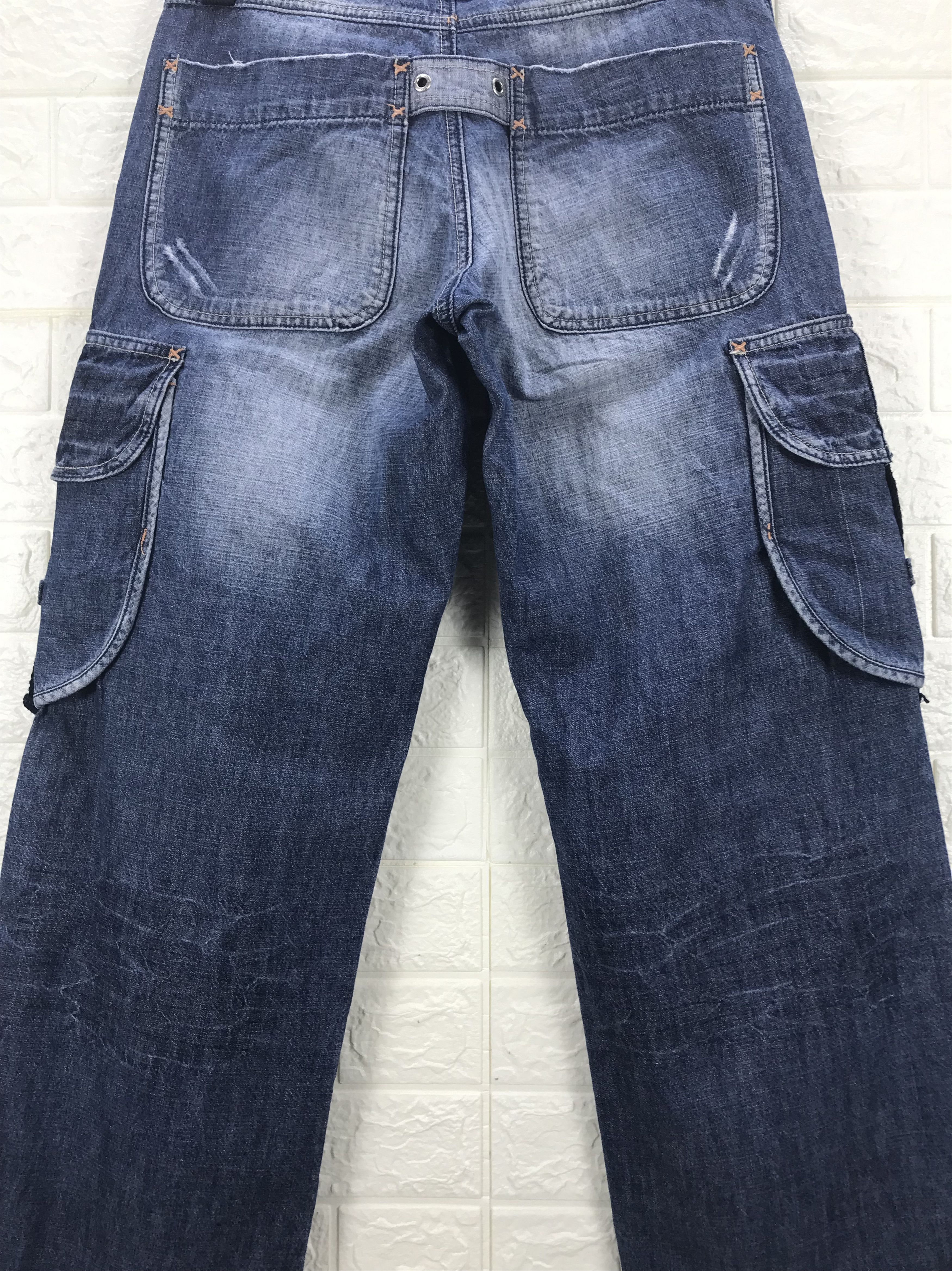 Japanese Brand Vintage Japanese Alcott Multi Pocket Cargo Baggy Jeans Size US 32 / EU 48 - 7 Thumbnail