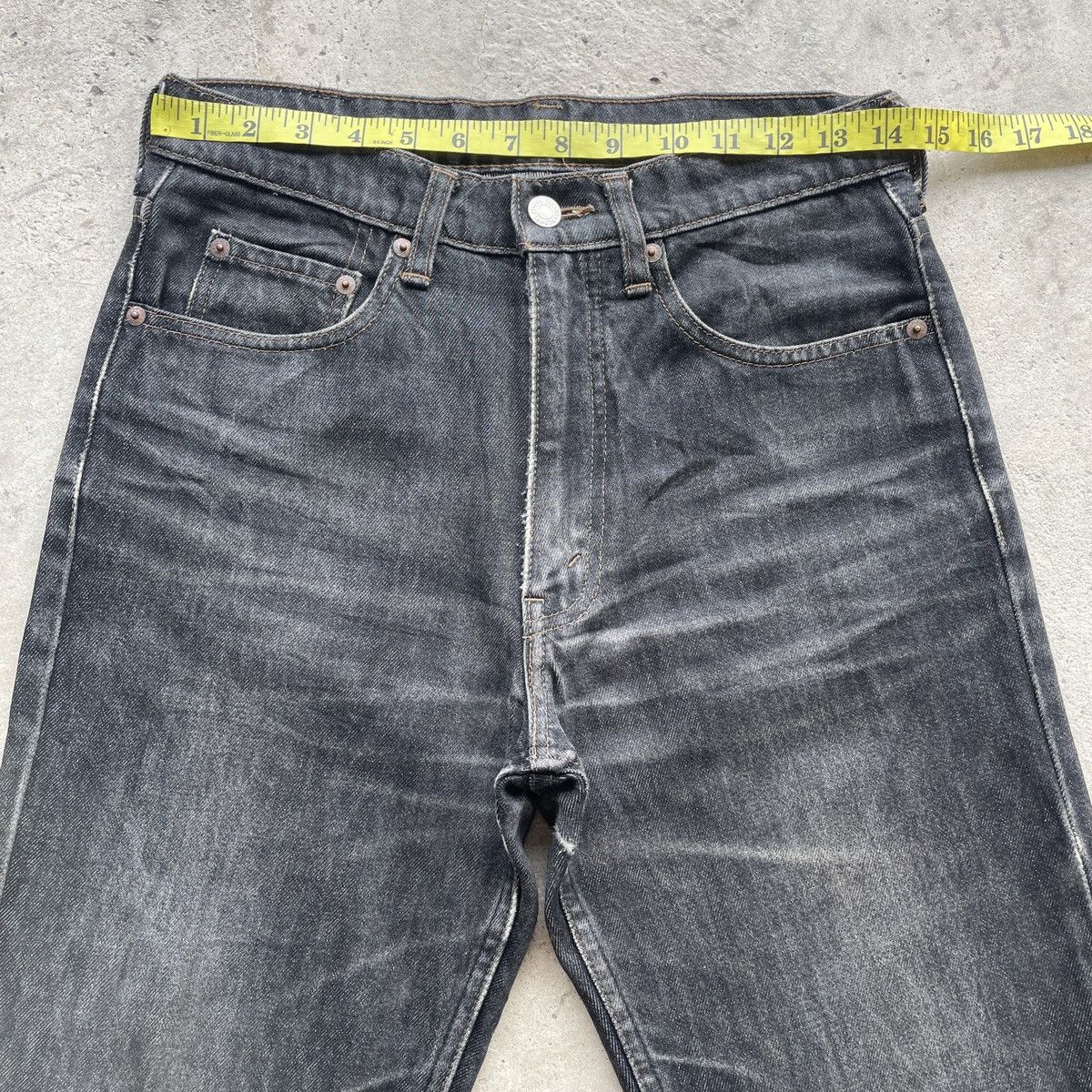 Levi's Vintage Clothing W29💥 Vintage Levi’s Black Jeans Faded Distressed Jeans Pants Size US 29 - 5 Thumbnail