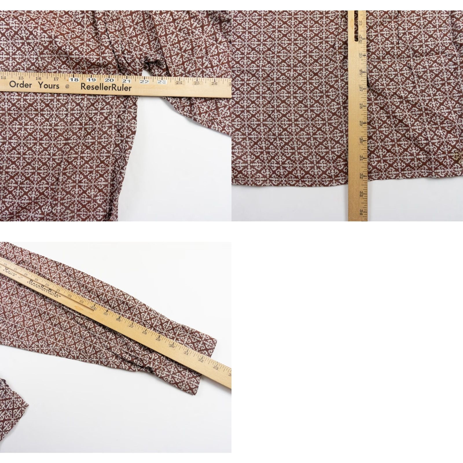 Ermenegildo Zegna VINTAGE Ermenegildo Zegna Men's Button-Down Shirt Long Sleeve Collared Casual Business Formal Travel Brown Cotton Large Mens Size US L / EU 52-54 / 3 - 8 Thumbnail