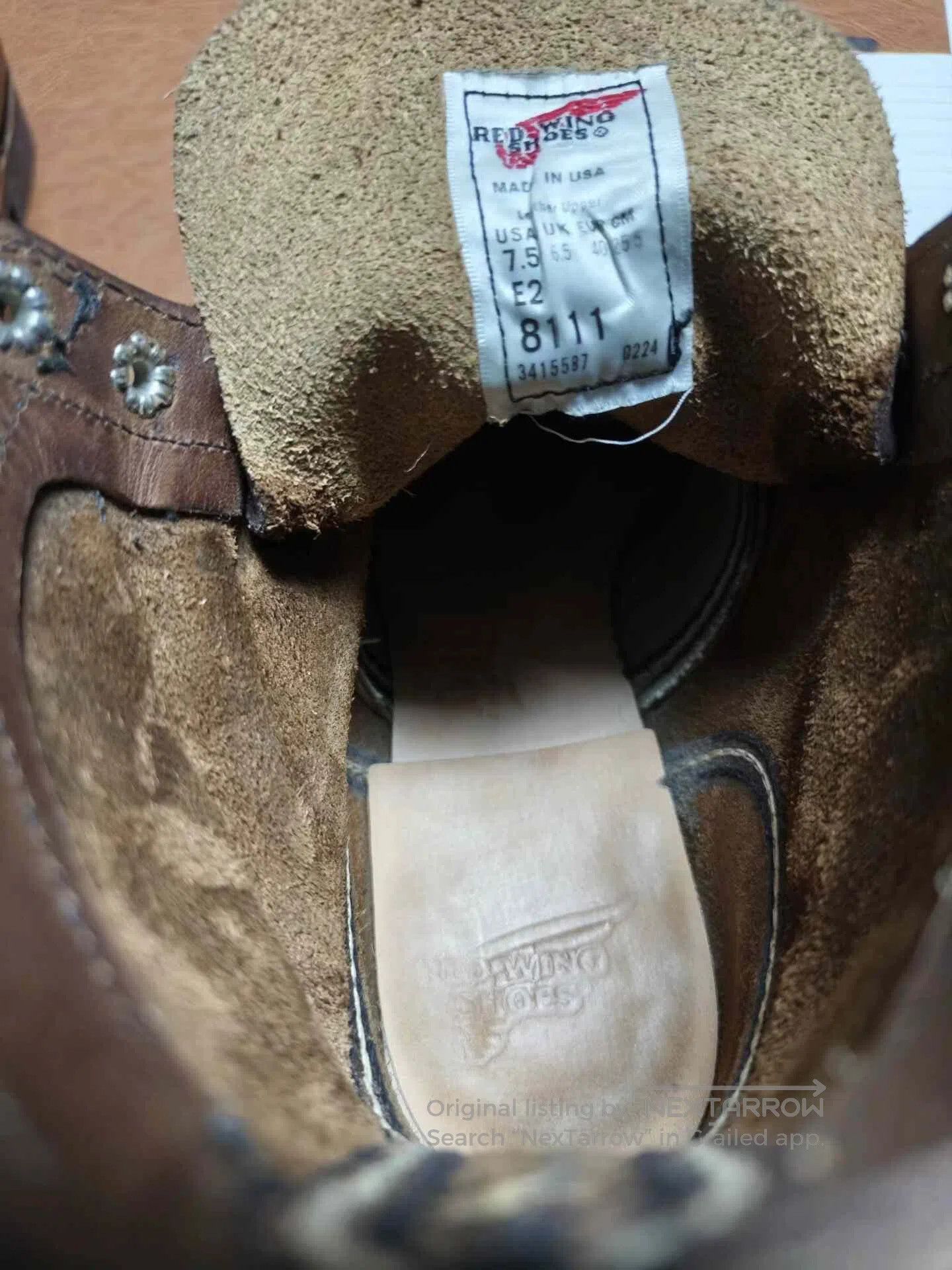 Red Wing Red Wing 8111 Brown Work Boot. Size US 7.5 / EU 40-41 - 9 Thumbnail