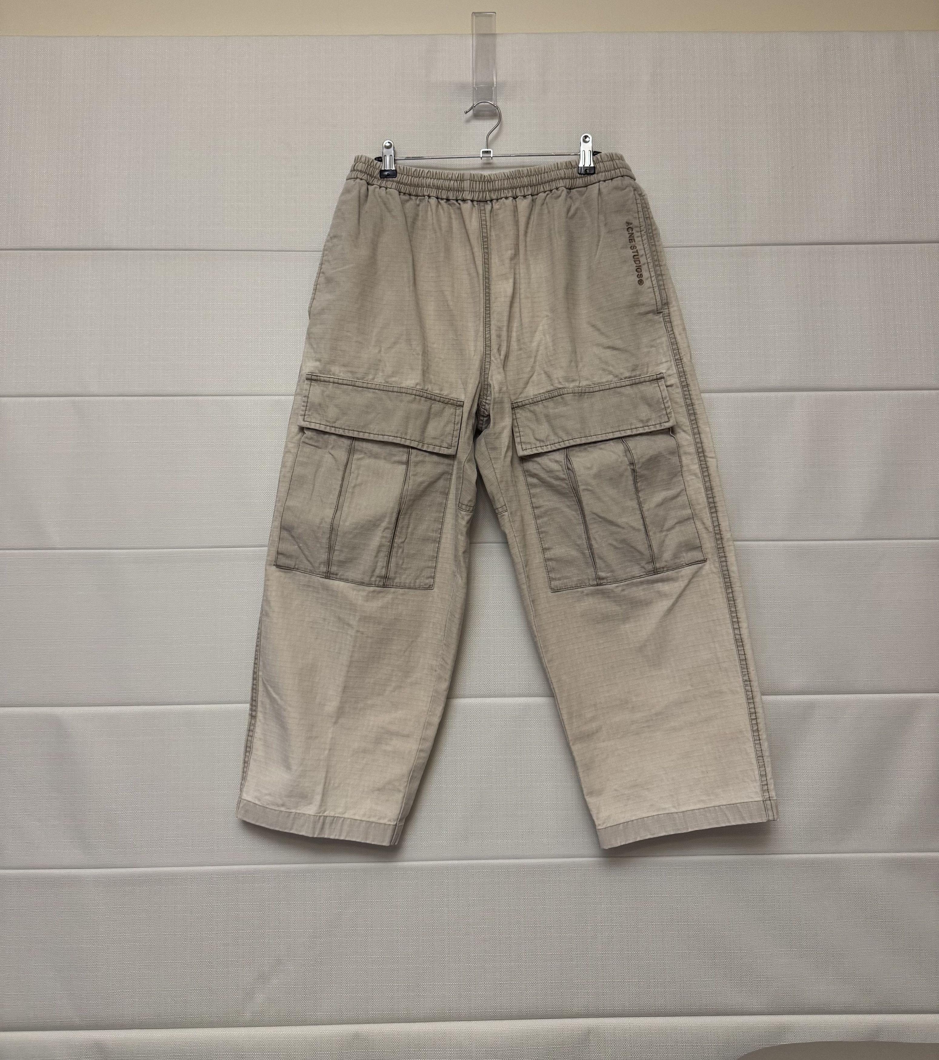 Acne Studios Authentic Acne Studios off-White Beige Cargo Pants Size US 35 - 2 Thumbnail