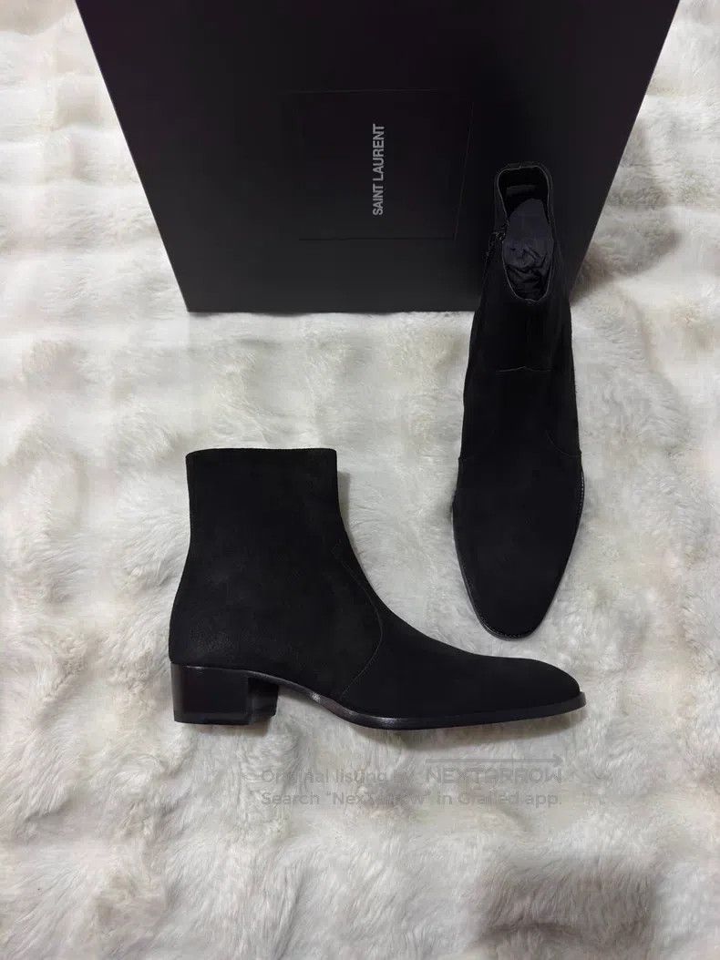 Saint Laurent Paris Suede Men's Boots