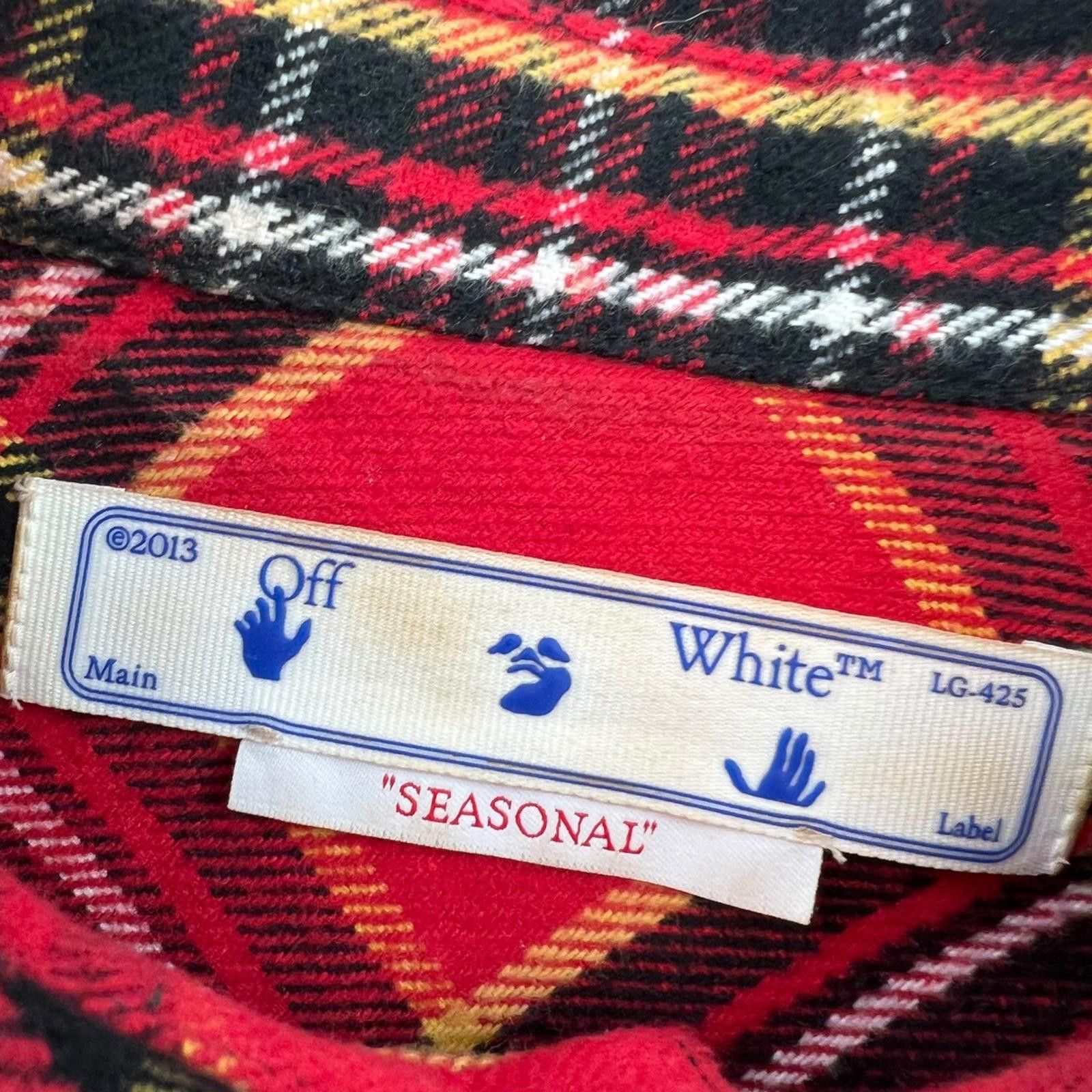 Off-White Off-White Hand Logo Plaid Shirt Size US S / EU 44-46 / 1 - 4 Thumbnail