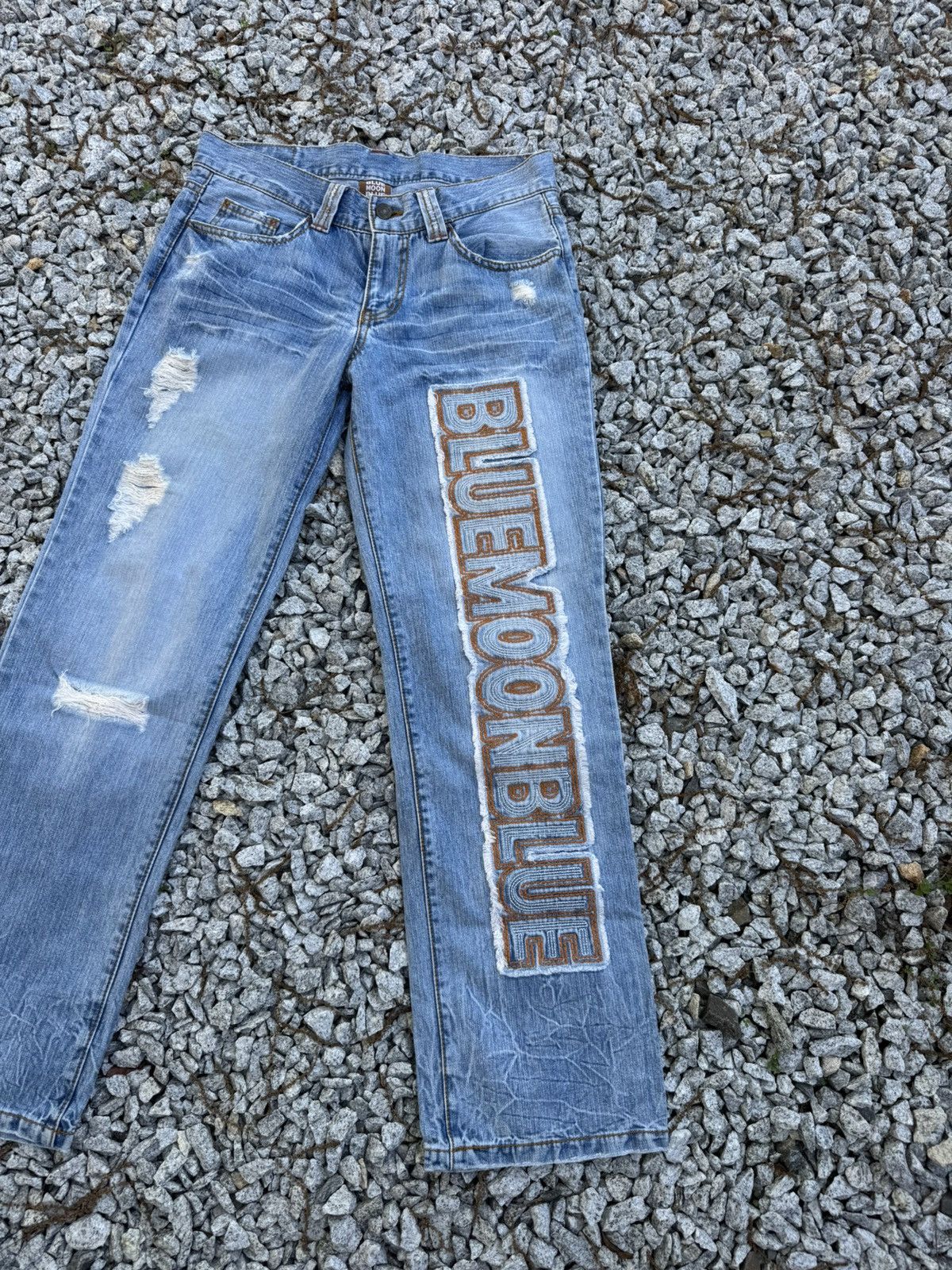 Japanese Brand Vintage Blue Moon Blue Jeans Size US 30 / EU 46 - 3 Thumbnail