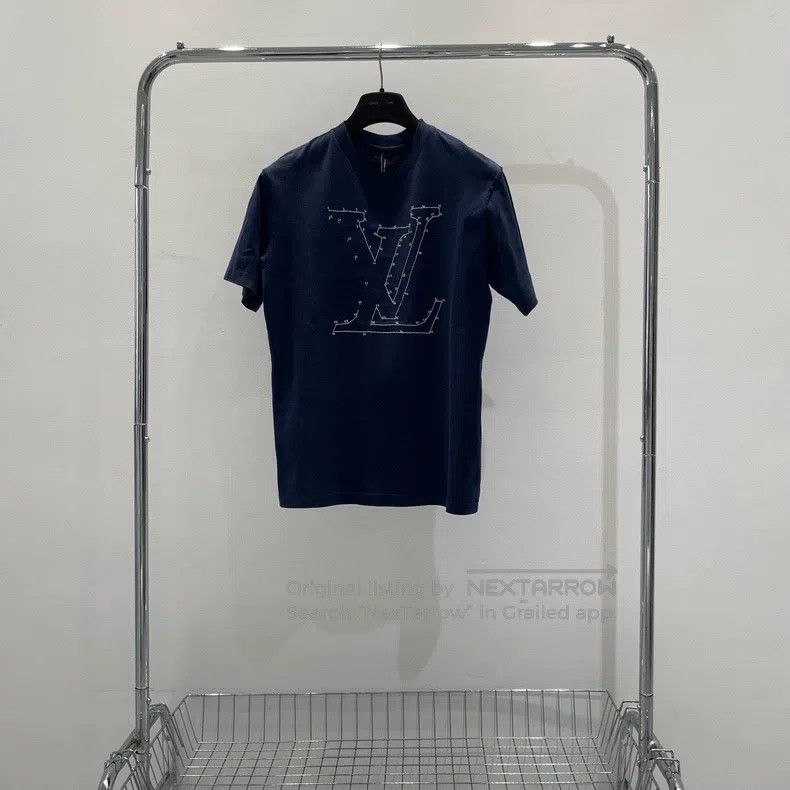 Louis Vuitton Louis Vuitton Blue Lianliankan Short Sleeves Size US S / EU 44-46 / 1 - 1 Thumbnail