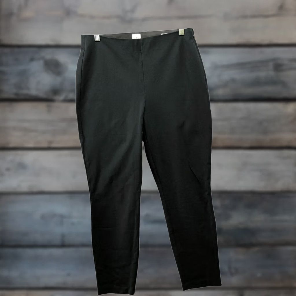 Gap Gap Skinny Ankle Pants Womens 10 Black Side Zip Bi-Stretch Size 32" / US 10 / IT 46 - 1 Thumbnail