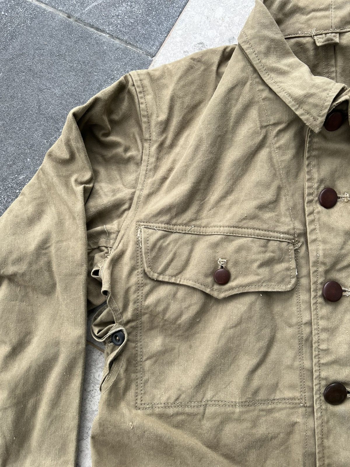 Japanese Brand × Vintage 40s Vintage Japanese army military jacket kanji Size US M / EU 48-50 / 2 - 4 Thumbnail