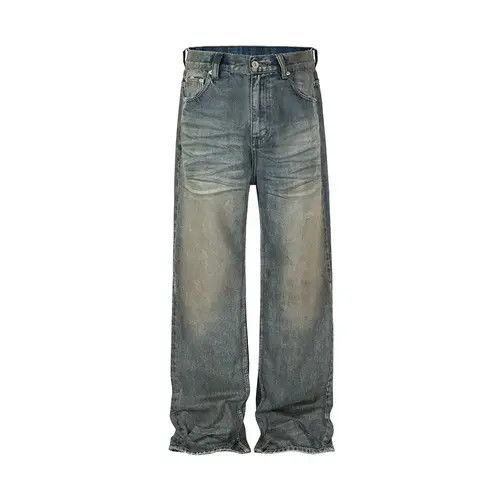 VIBE Vintage street washed and distressed micro flare jeans Size US 32 / EU 48 - 3 Thumbnail
