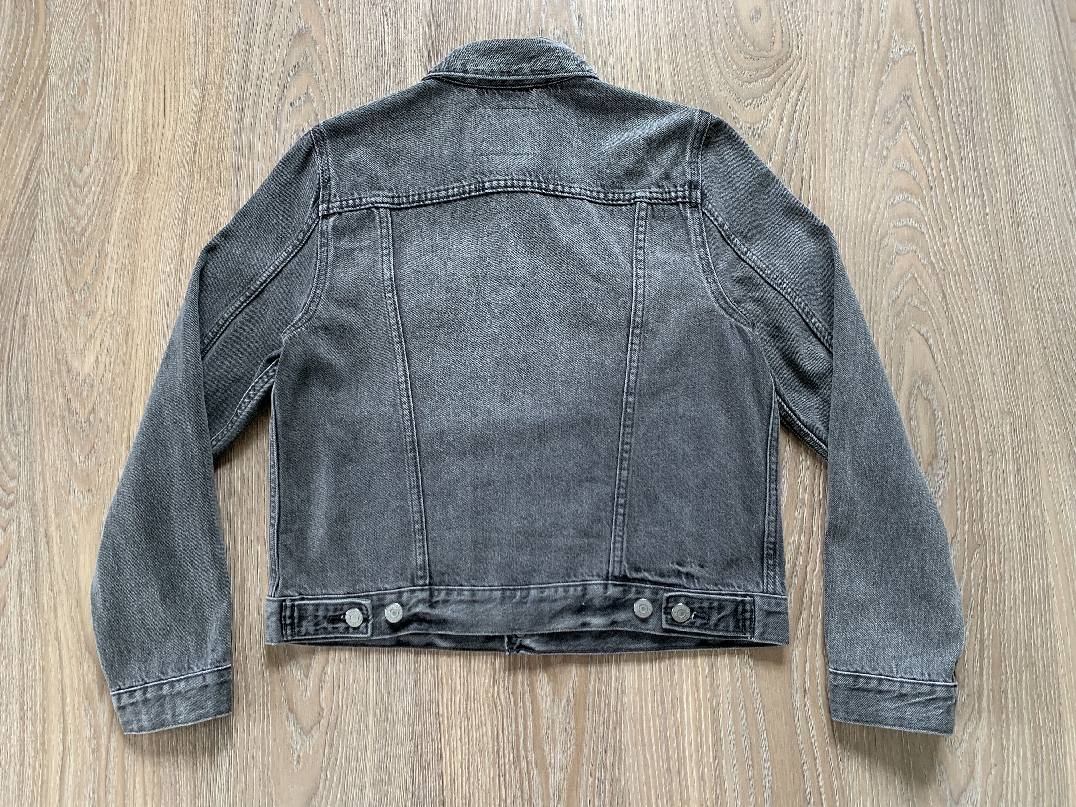 Levi's × Vintage Levis Premium Grey Denim Trucker Jacket Size M / US 6-8 / IT 42-44 - 3 Thumbnail