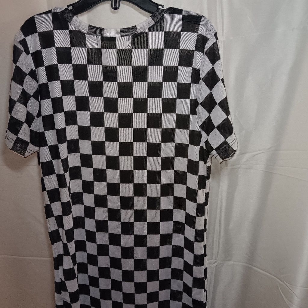 Other SweetLilac, black/white checkered shirt, ladies xs, euc Size XS / US 0-2 / IT 36-38 - 5 Thumbnail