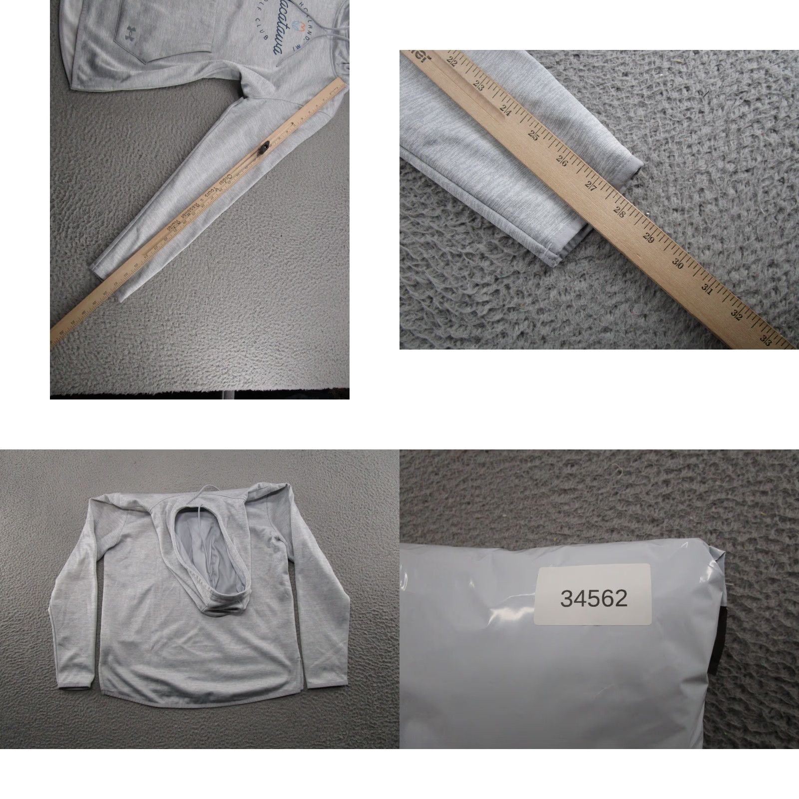 Under Armour Under Armour Hoodie Womens Size M Gray Lightweight Logo Long Sleeve Pullover Solid Womens Size M / US 6-8 / IT 42-44 - 8 Thumbnail