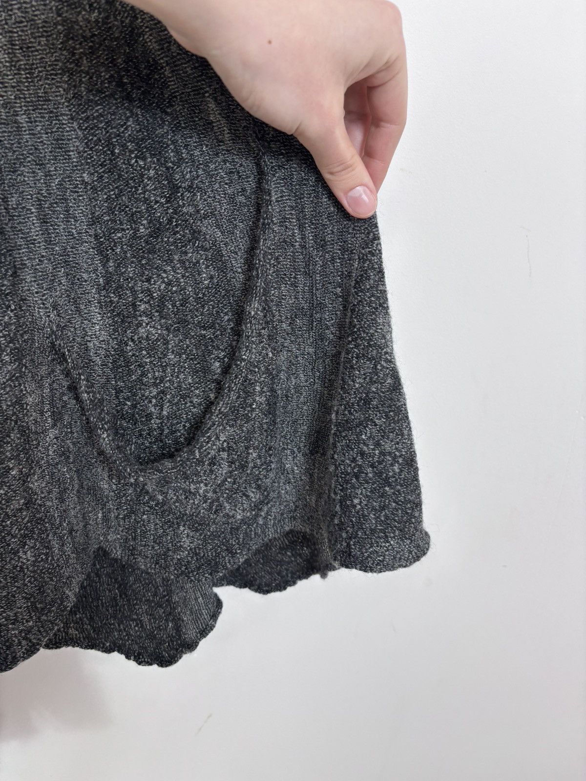 Transit Transit Par Such Women’s Avant Garde Gray Wool Ruffle Dress Size M / US 6-8 / IT 42-44 - 11 Thumbnail