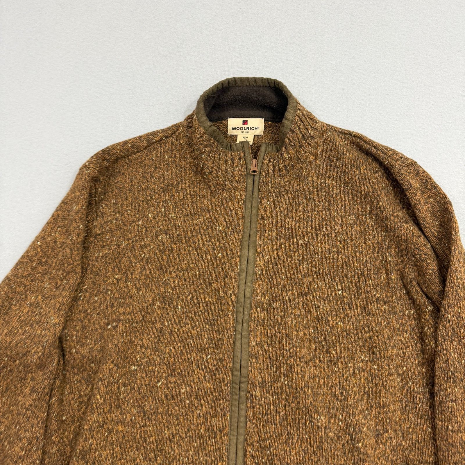 Vintage Woolrich Full Zip Wool Blend Sweater Men's Extra Large Size US XL / EU 56 / 4 - 2 Thumbnail
