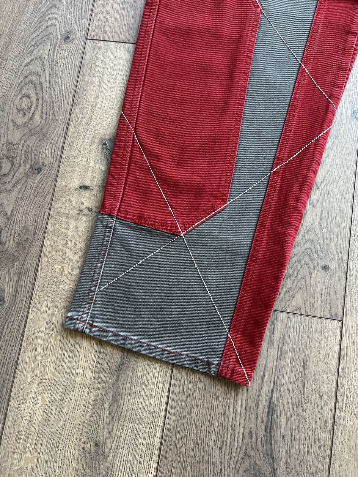 Supreme Supreme 2-Tone Paneled Denim Jeans “Red” 36 Size US 36 / EU 52 - 10 Thumbnail