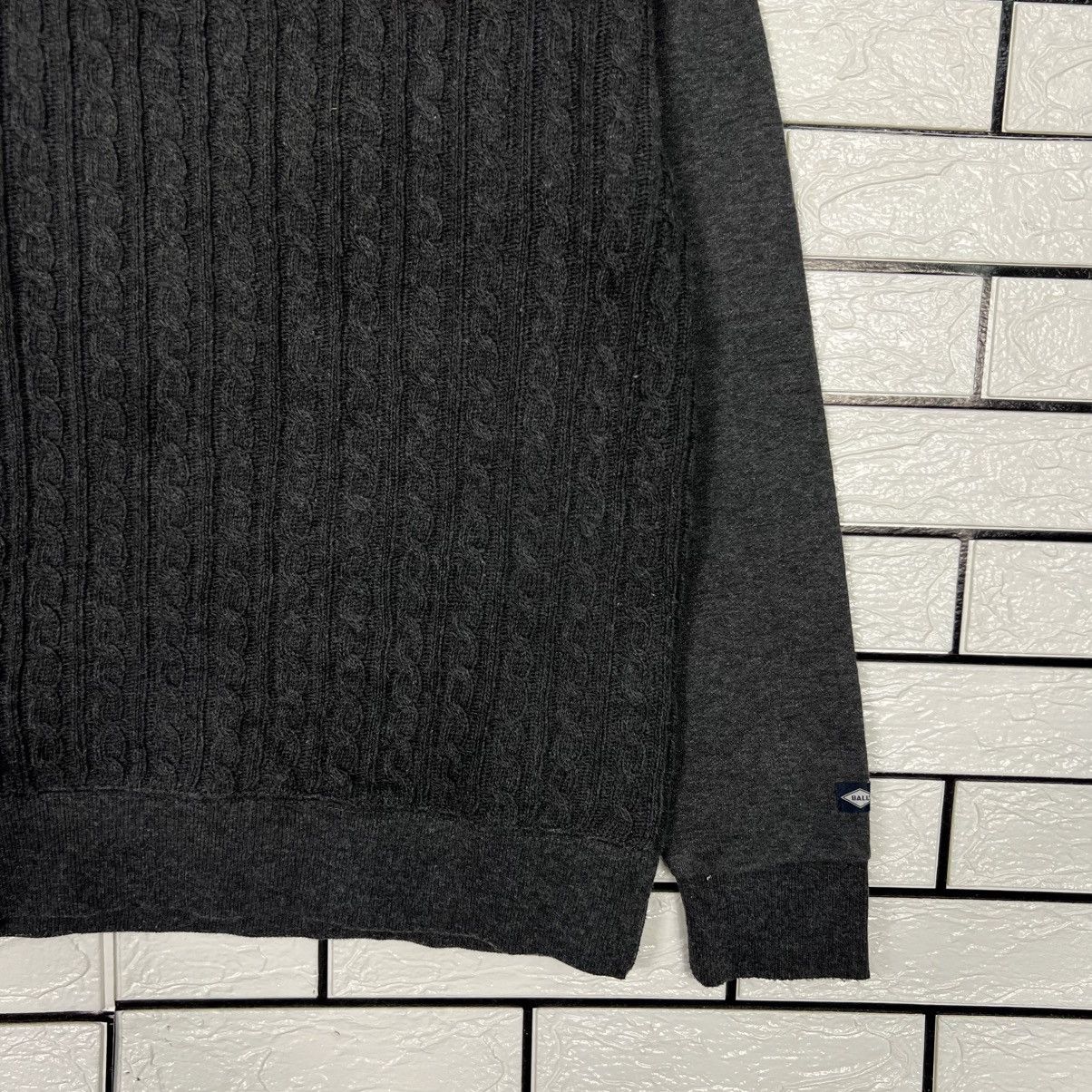 Japanese Brand BALL Hybrid Knitted Crewneck Sweatshirt #4101-C186 Size US M / EU 48-50 / 2 - 7 Thumbnail