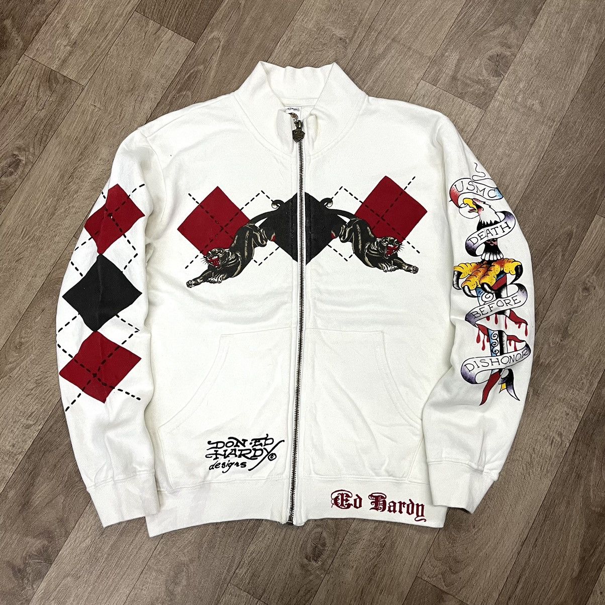 Christian Audigier × Ed Hardy Nice Design Ed Hardy Christian Audigier Track Jacket Size US M / EU 48-50 / 2 - 14 Thumbnail