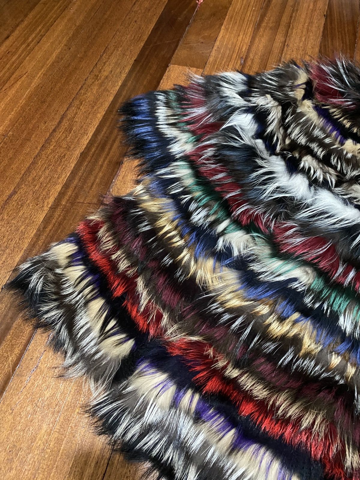 Other Punto Leather & Fur- Multicolor Fox Fur Jacket Size M / US 6-8 / IT 42-44 - 8 Thumbnail
