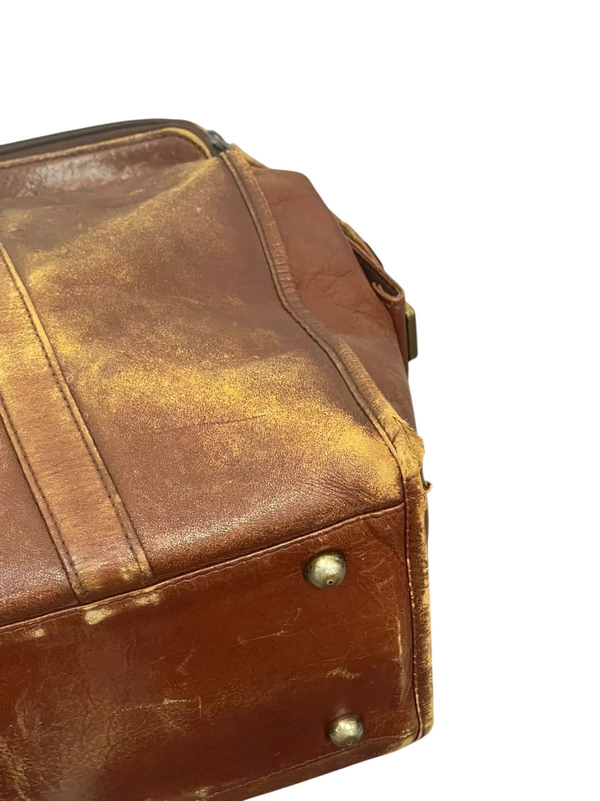 Pierre Balmain Full Leather Vtg 80s Pierre Balmain Beauty Patina Bag 2🟩1 Size ONE SIZE - 15 Thumbnail