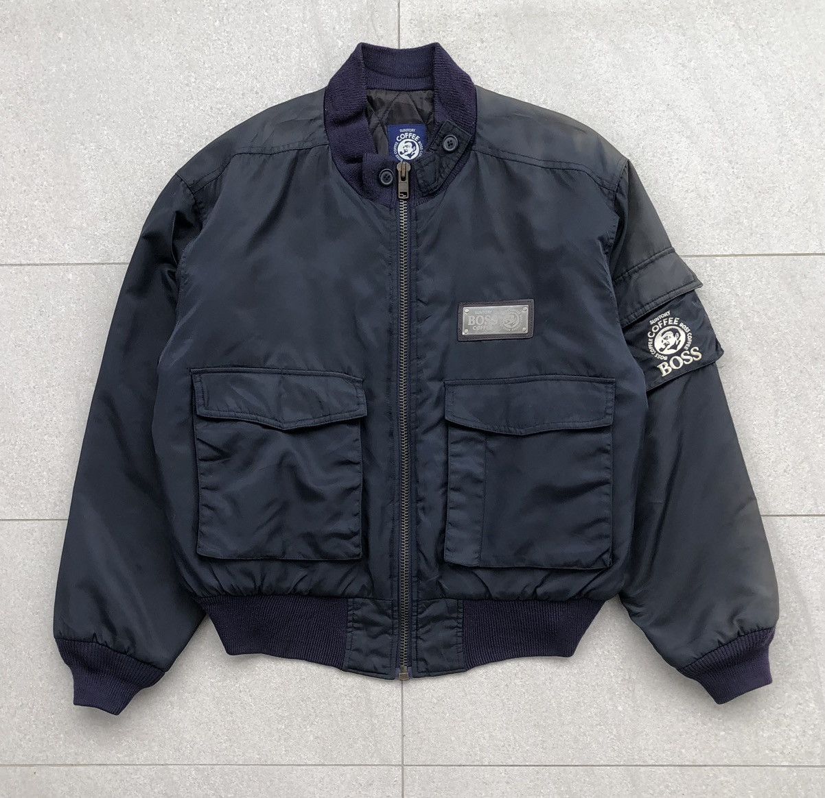 Vintage Vintage Suntory Boss Coffee Embroidery Logo Sun Faded Jacket Size US L / EU 52-54 / 3 - 3 Thumbnail