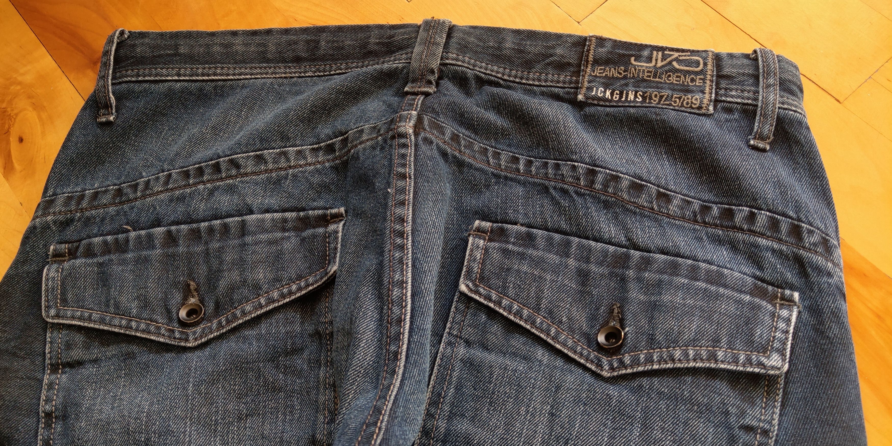 Vintage Skinny Baggy Stacked Pants Flared Alt Neo Denim Goth 33 Size US 33 - 10 Thumbnail