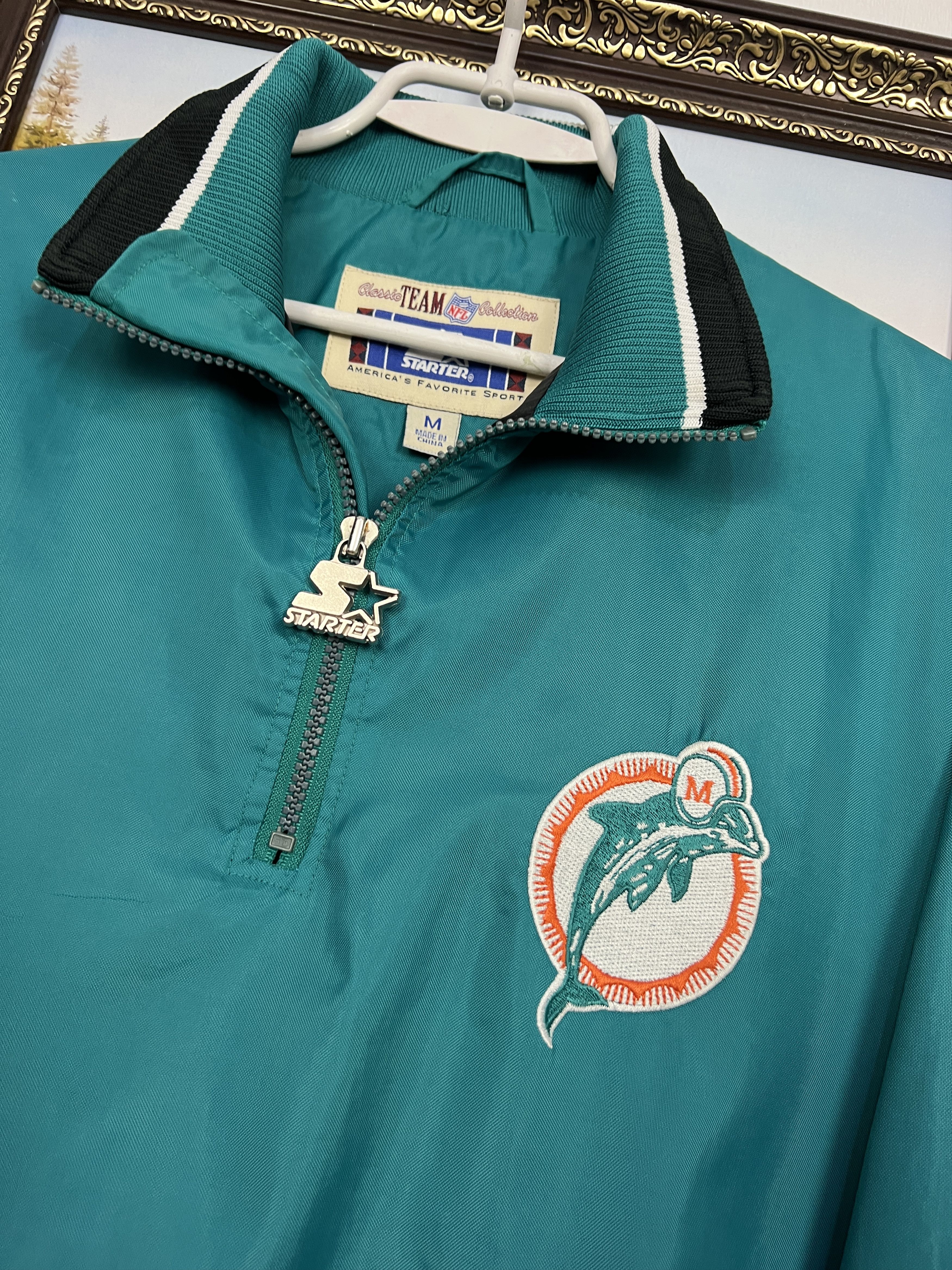 Starter Vintage Starter NFL Miami Dolphins Blue Jacket Mens Bomber Size US M / EU 48-50 / 2 - 3 Thumbnail