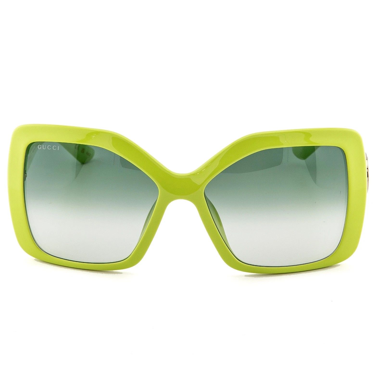 Gucci GUCCI GG2015S Lime Green 2015 Logo Oversized Sunglasses 004 Size ONE SIZE - 5 Thumbnail