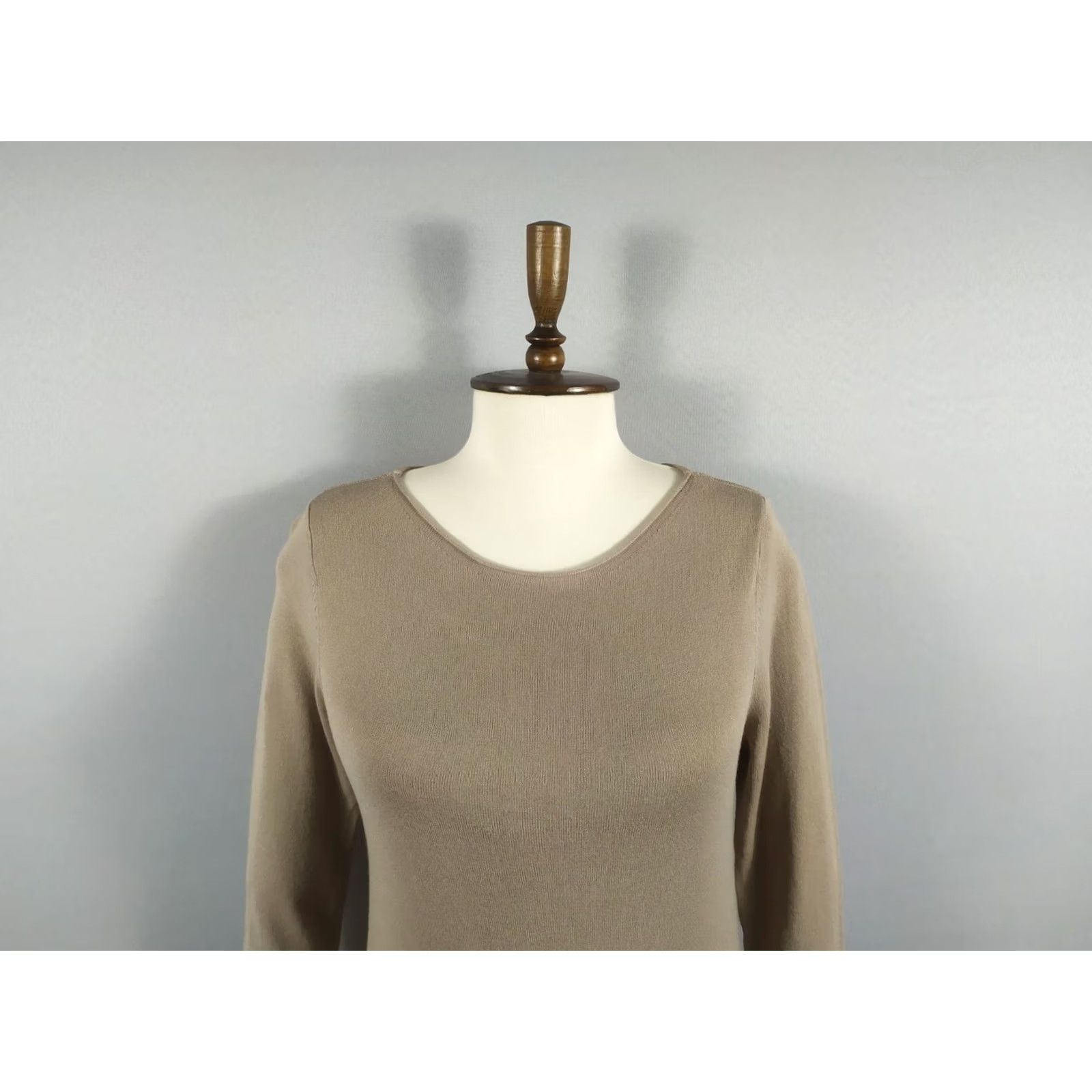 Vintage Rundholz Dress L Beige Cotton Lagenlook Long Women Size Women's 100% Size L / US 10 / IT 46 - 5 Thumbnail