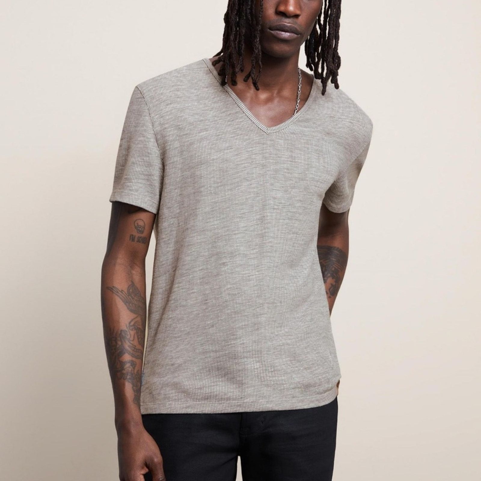 Structure Structure Ribbed V Neck Tee Shirt Size US M / EU 48-50 / 2 - 7 Thumbnail