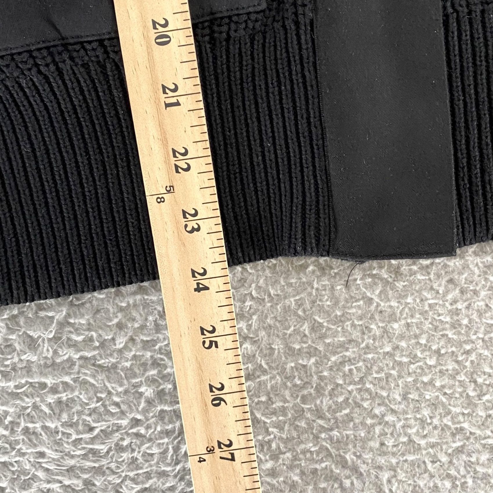 Varley Varley Sweater Jacket Womens XS Delfern Black Rib Knit Funnel Neck Patch Pockets Shirt Size XS / US 0-2 / IT 36-38 - 4 Thumbnail