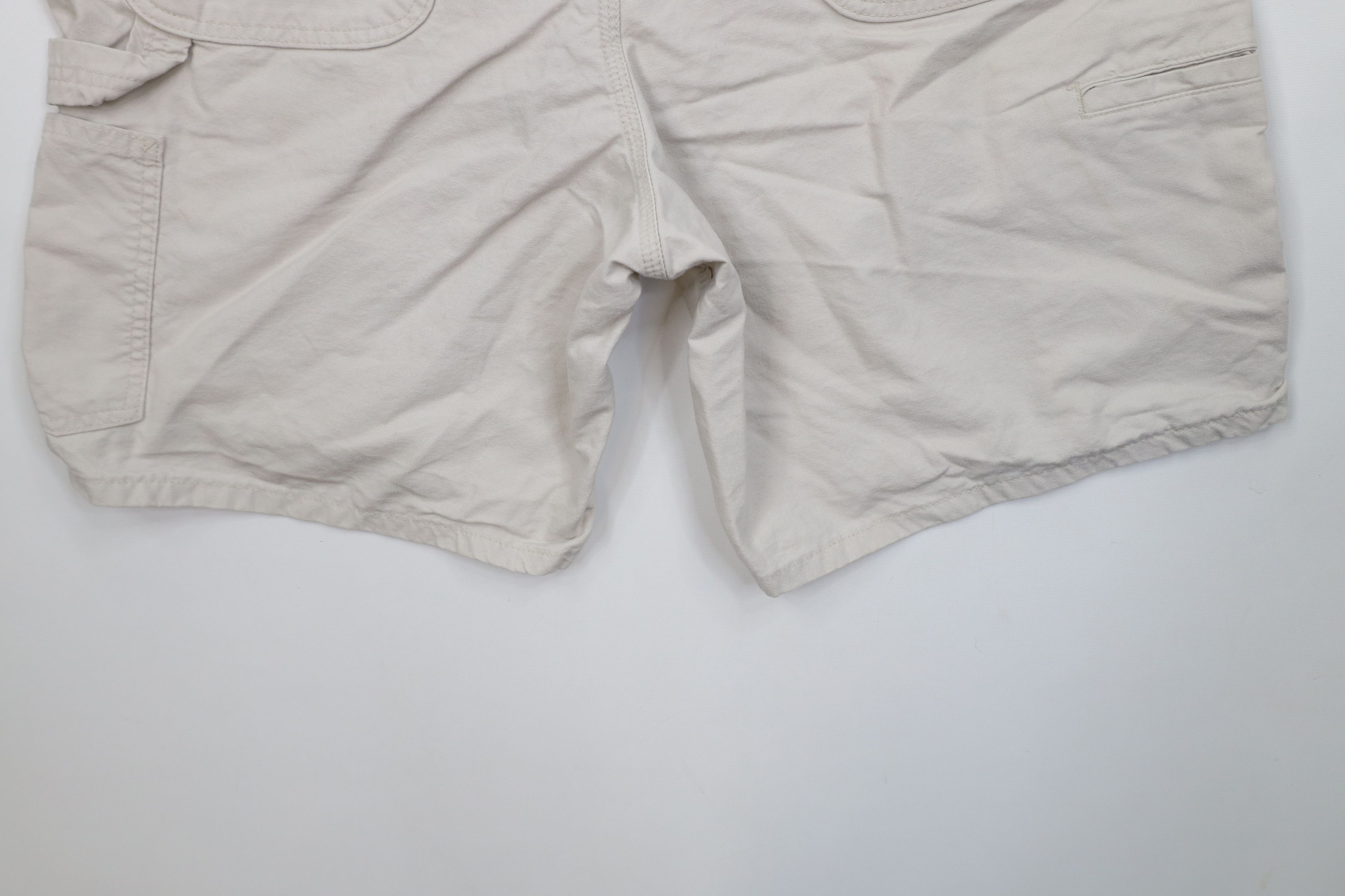 Carhartt Vintage Y2K 2002 Carhartt Relaxed Dungaree Shorts Beige Size US 36 / EU 52 - 12 Thumbnail