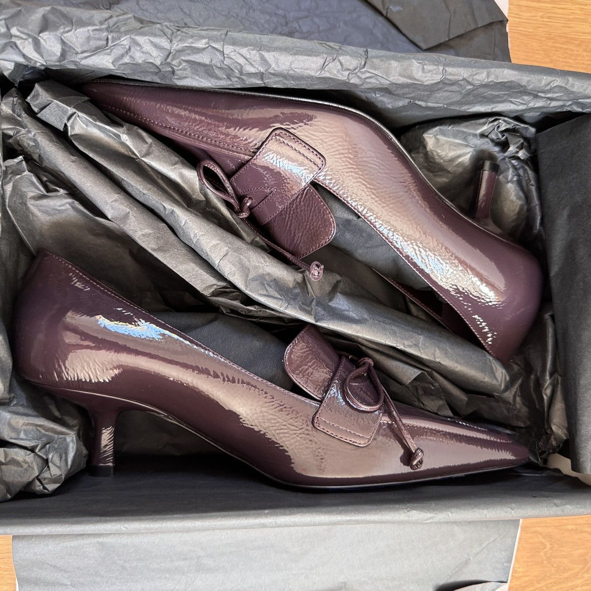 Burberry Burberry Storm 50mm leather pumps In Purple Size 38 Size US 8 / IT 38 - 11 Thumbnail