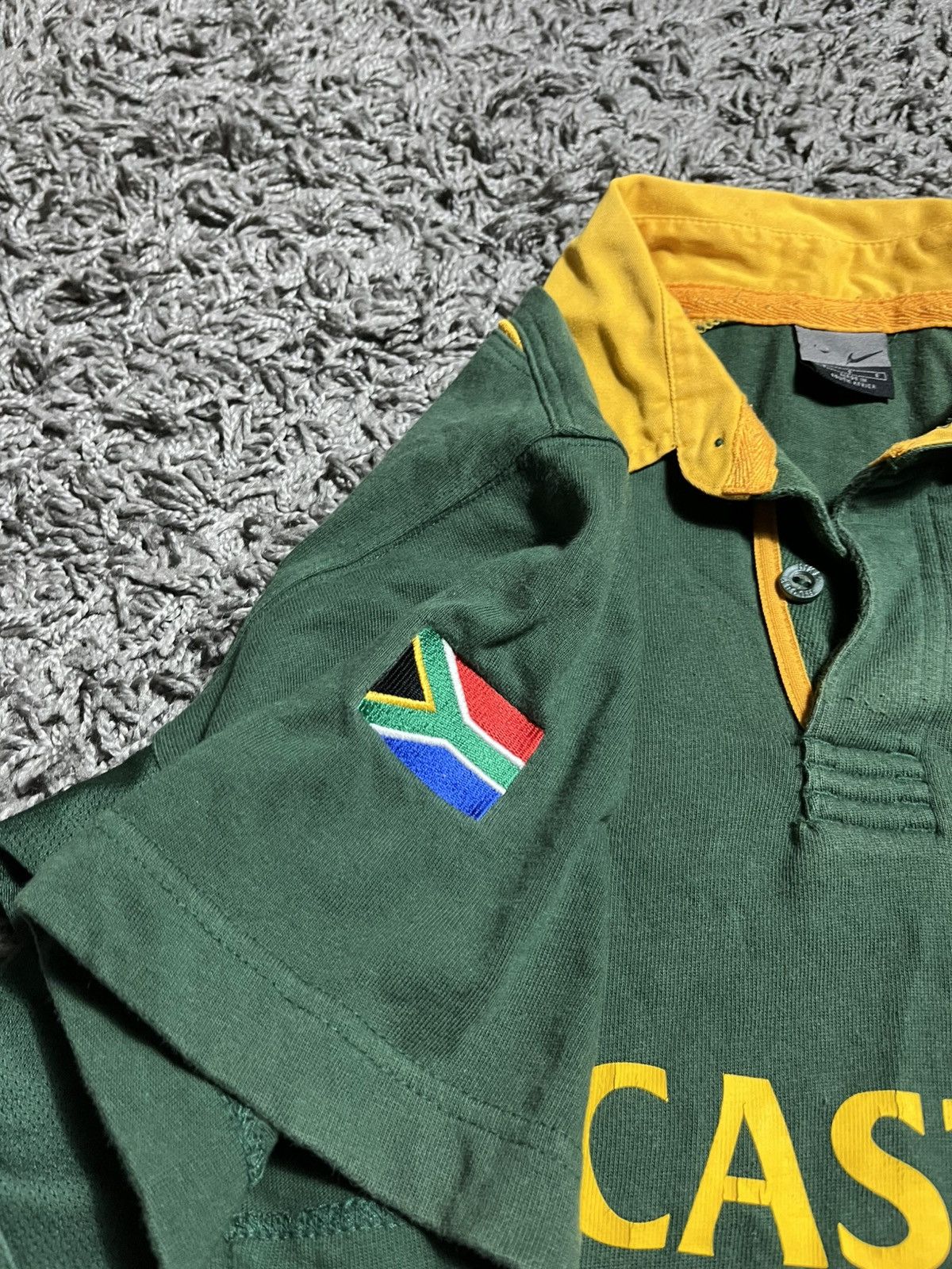 Nike SA SOUTH AFRICA NIKE VINTAGE 2000s COTTON SOCCER JERSEY Size US S / EU 44-46 / 1 - 5 Thumbnail
