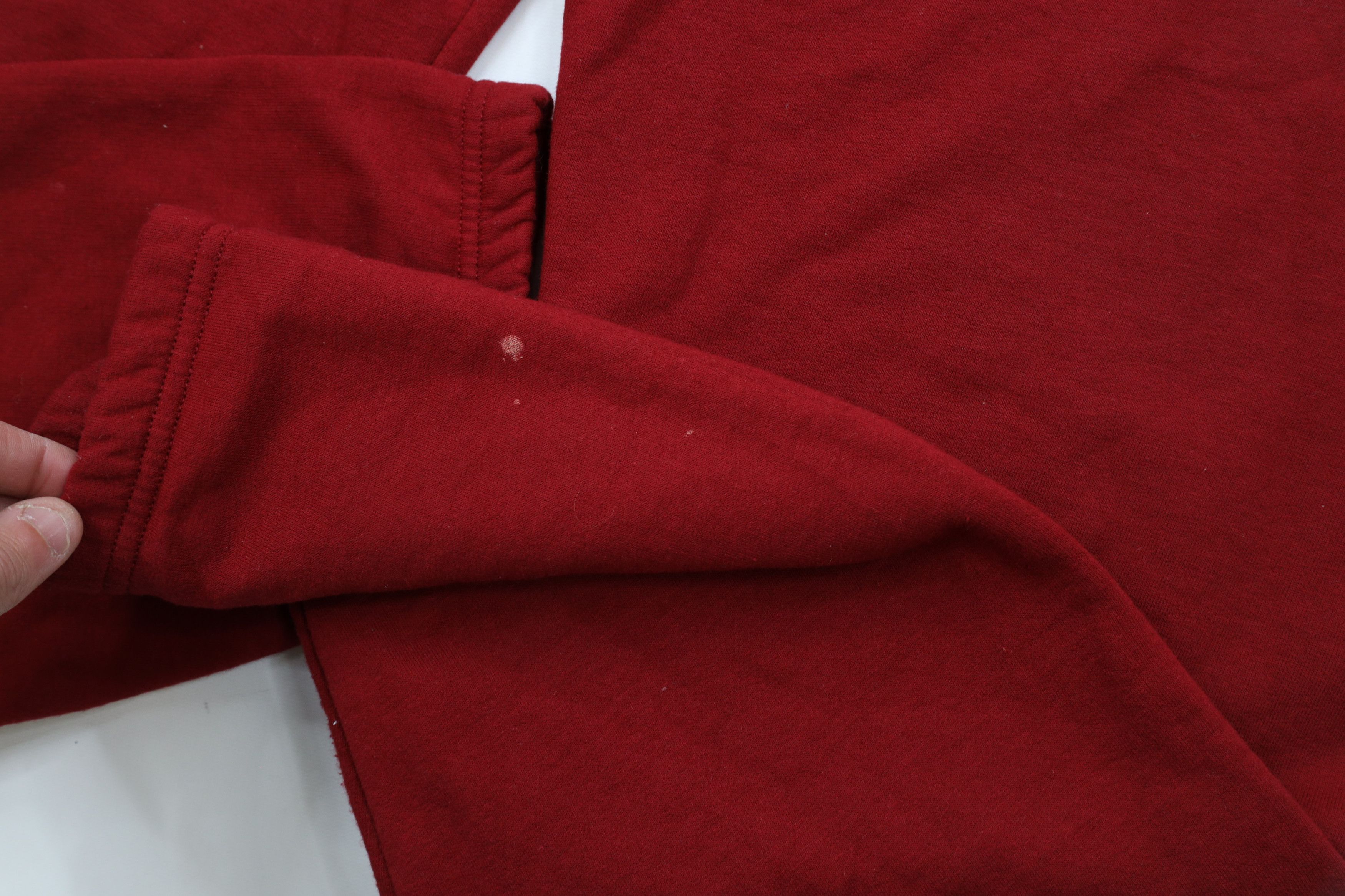 Vintage Vintage 90s Streetwear Blank Cuffed Sweatpants Joggers Red Size US 36 / EU 52 - 8 Thumbnail