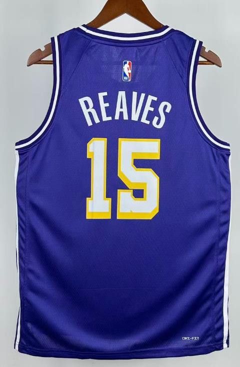 NBA 2026 Laker #15 Austin Reaves Jersey Size US S / EU 44-46 / 1 - 2 Thumbnail