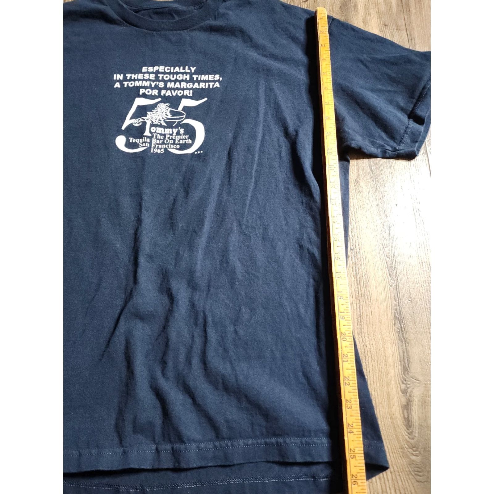 Doublet Mens M T Shirt Tommy's Margarita Bar San Francisco Double-Sided Beach Graphic Tee Blue 100% Cotton Size US M / EU 48-50 / 2 - 3 Thumbnail