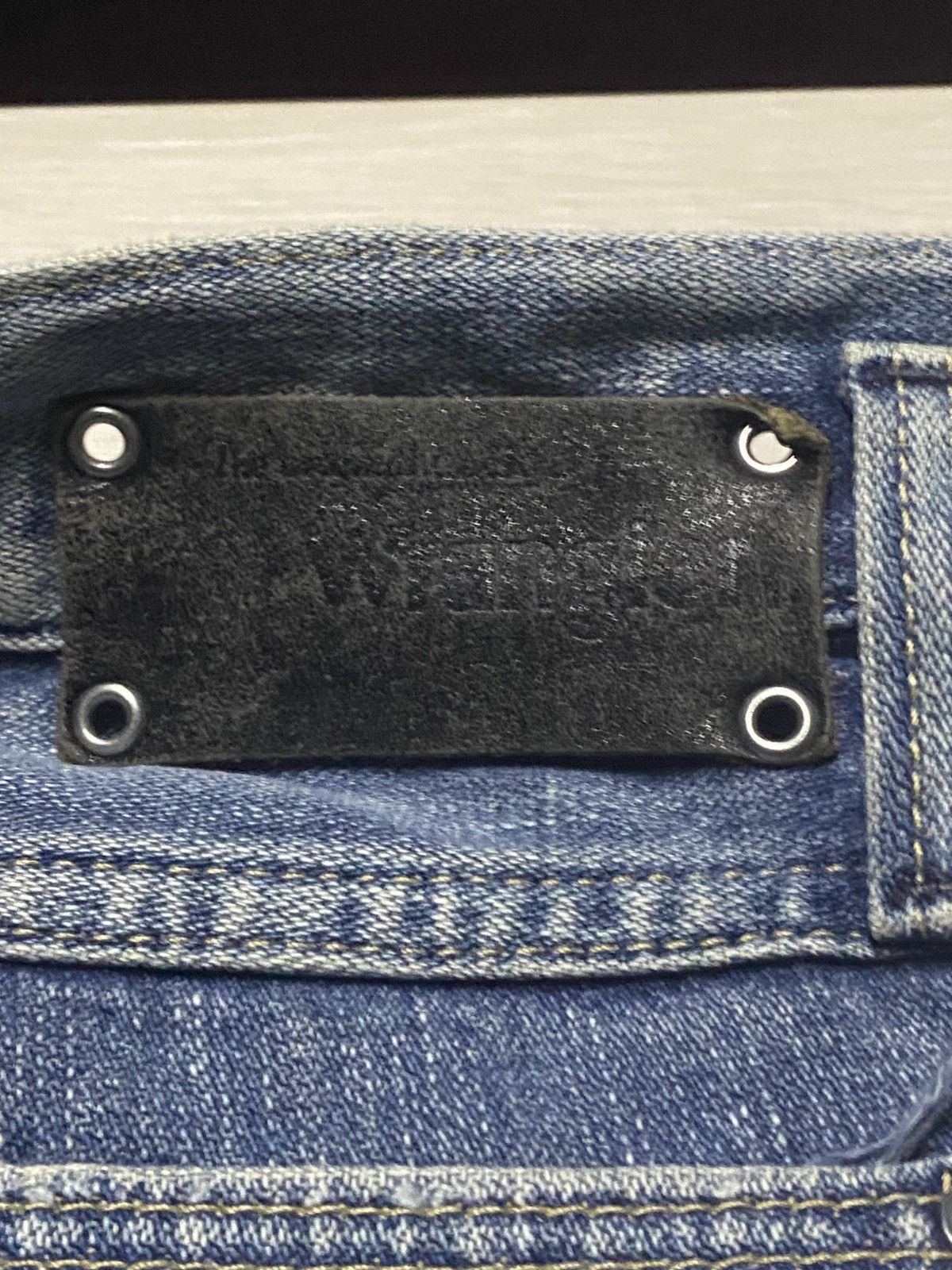 KOZABURO × Wrangler Wrangler Euro Fit Wide Leg Baggy Distressed Jeans Size US 34 / EU 50 - 15 Thumbnail