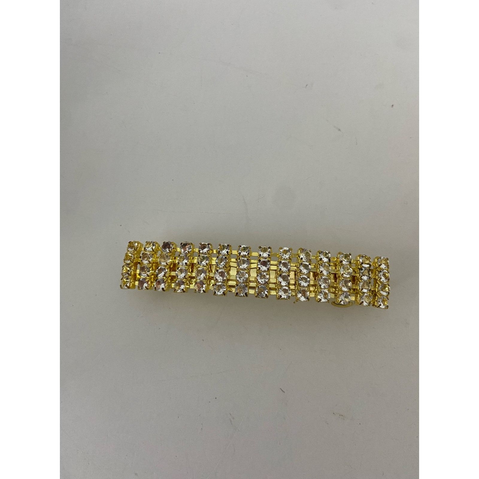 Other Shimmery rhinestone gold tone hair clip Size ONE SIZE - 2 Thumbnail