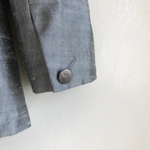 Rag & Bone Rag & Bone Silk Dupioni Peak-Lapel Boyfriend Silver Black Me Size M / US 6-8 / IT 42-44 - 6 Thumbnail