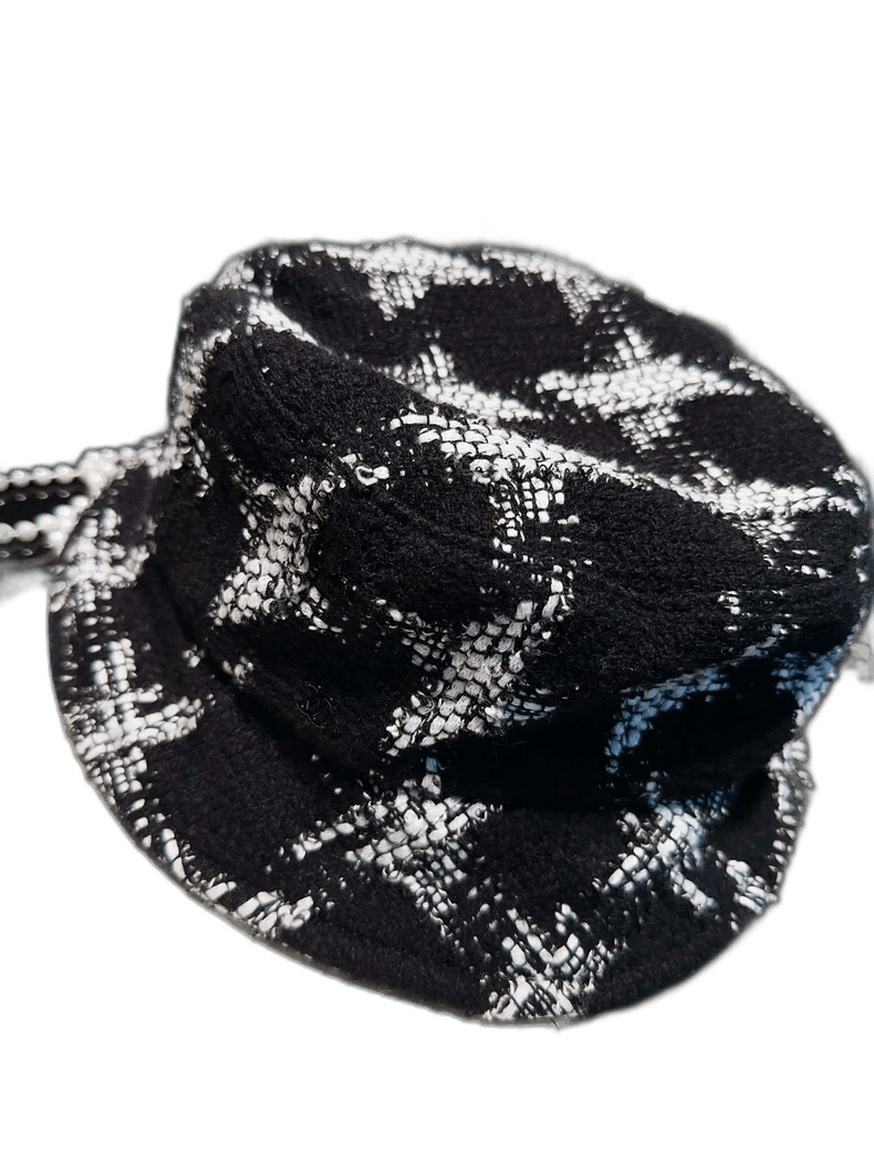 Chanel Chanel Black Houndstooth Fisherman's Hat Size ONE SIZE - 1 Thumbnail
