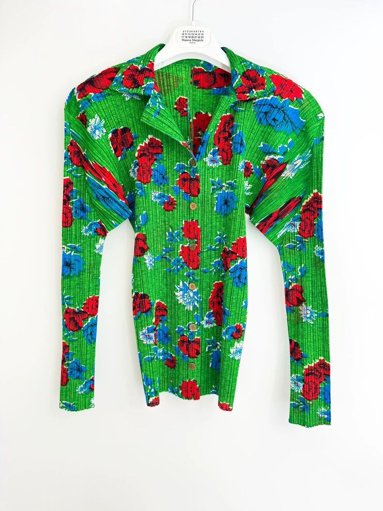 Issey Miyake ISSEY MIYAKE Pleats Please Floral Shirt - dmc Size US M / EU 48-50 / 2 - 1 Thumbnail