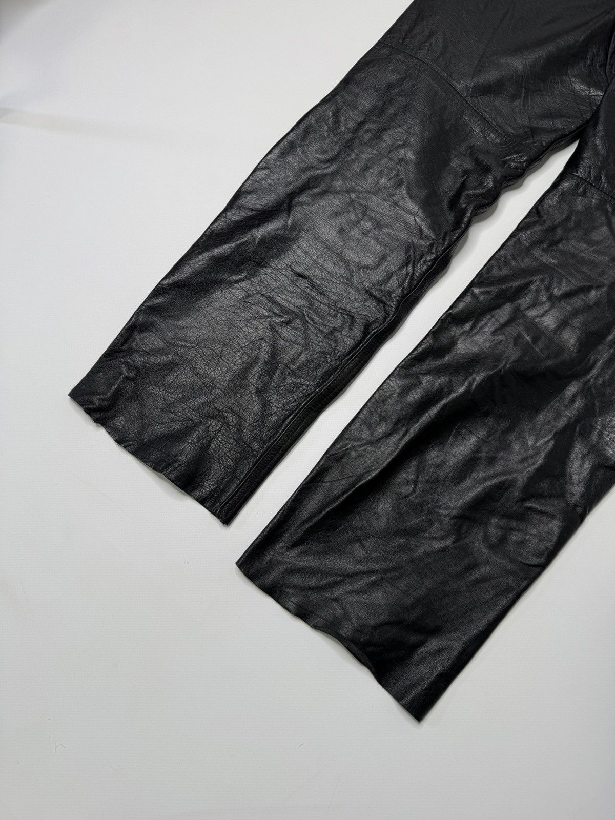 Vintage Vintage avant garde genuine leather pants y2k rick if6was9 Size US 30 / EU 46 - 8 Thumbnail