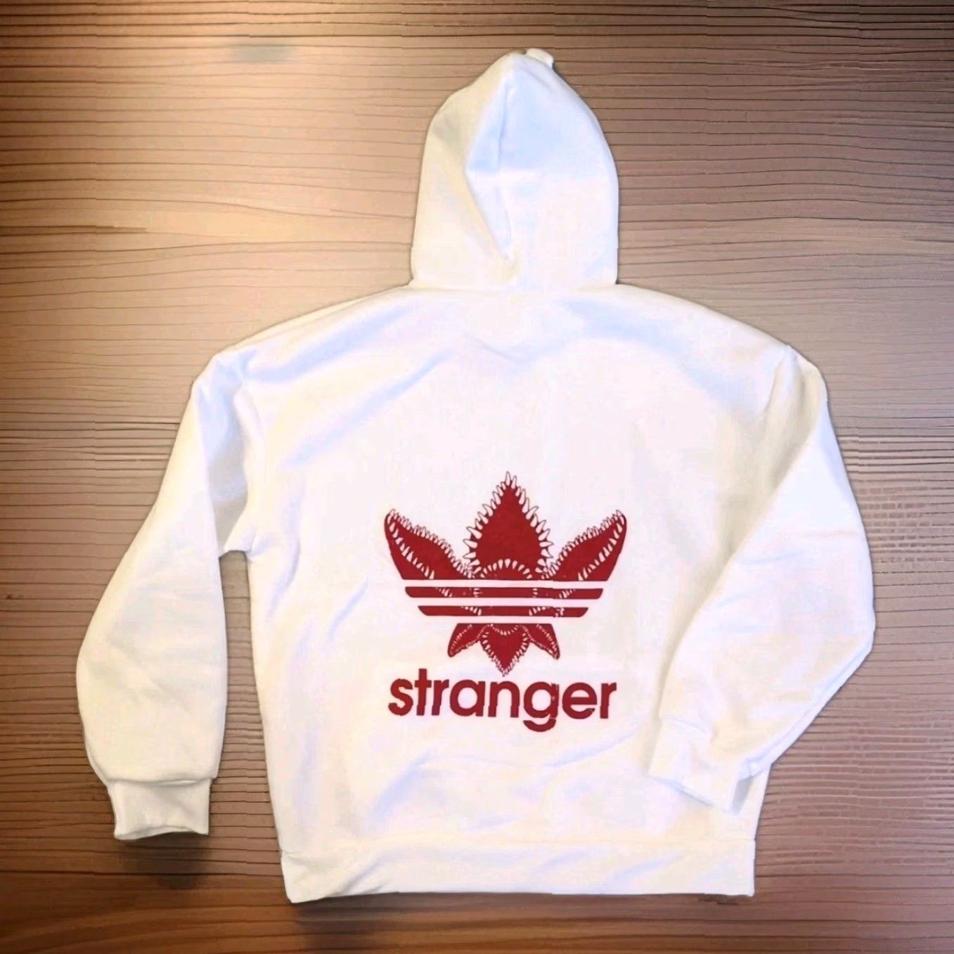 Vintage VINTAGE Unisex Stranger Things Hoodie Pullover Netflix Series Fan Casual Large L New Red Size US L / EU 52-54 / 3 - 3 Thumbnail