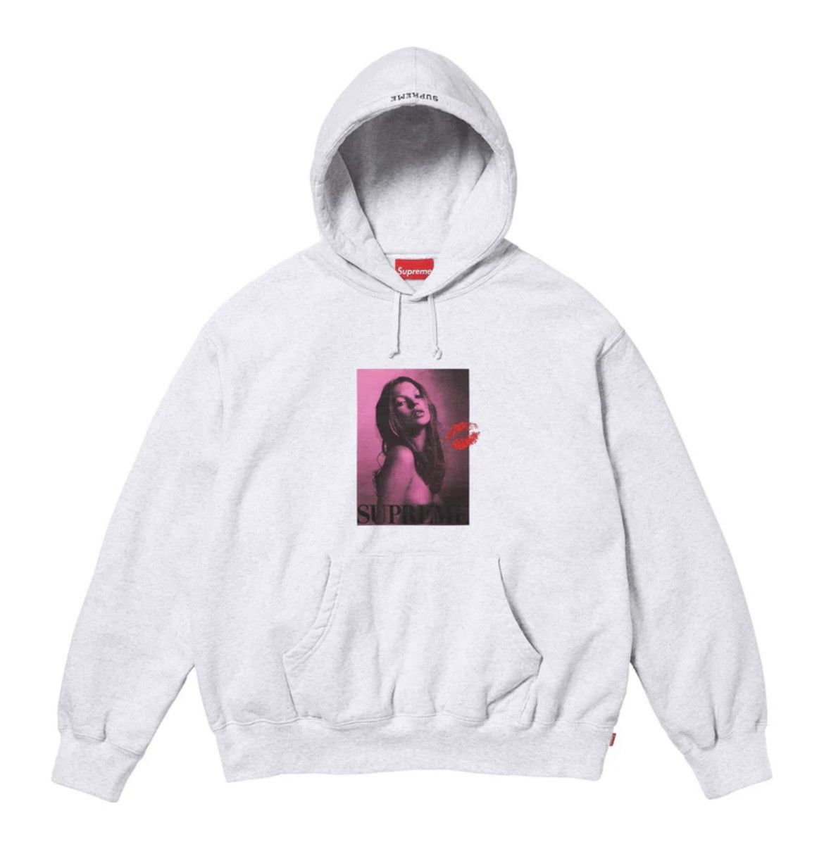 Supreme Kate Moss Hooded Sweatshirt Ash Grey XXL in Hand - Tops 