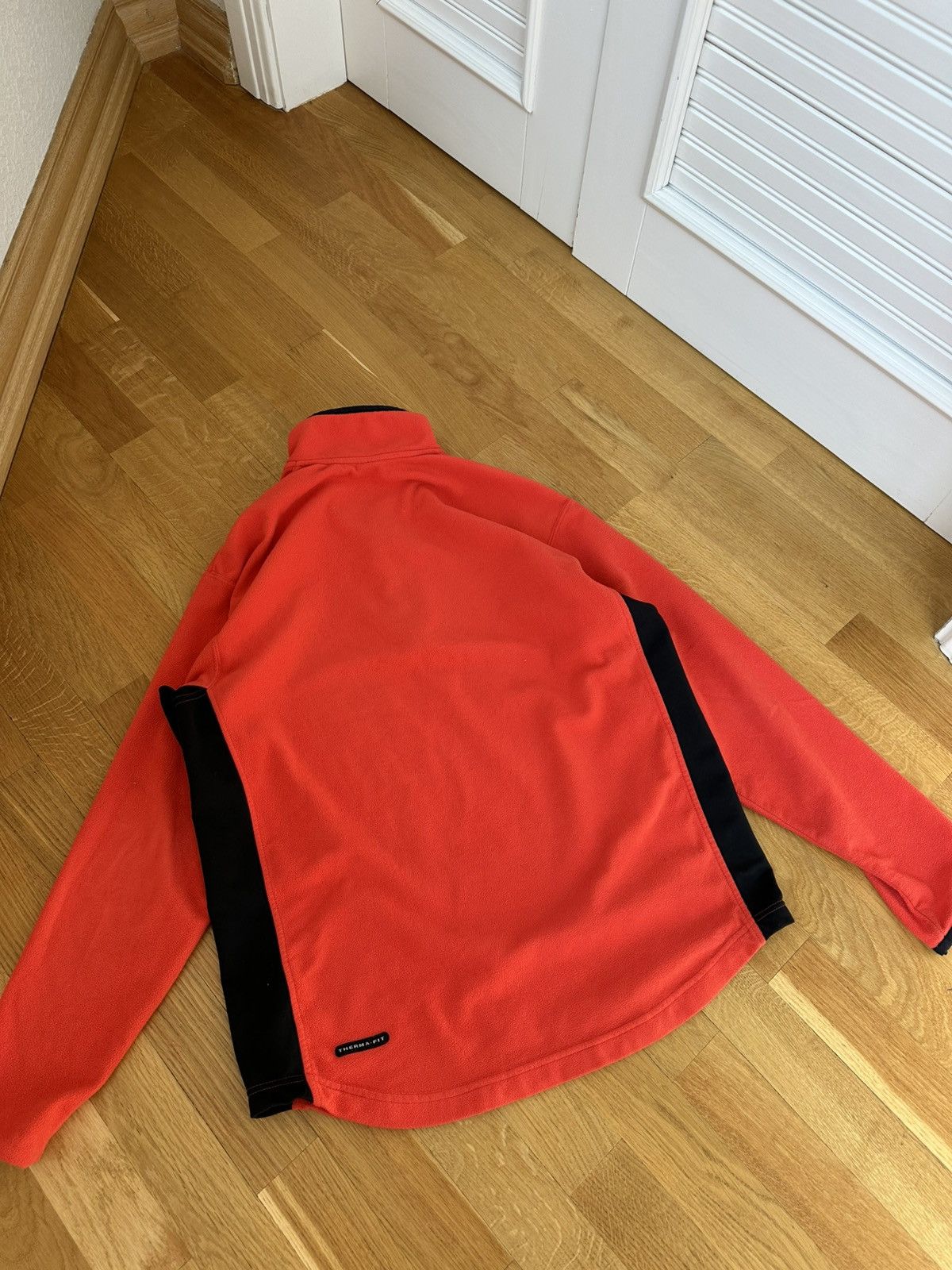 Nike Vintage Nike Half-Zip Jacket Black Swoosh Therma-Fit Size US XL / EU 56 / 4 - 14 Thumbnail