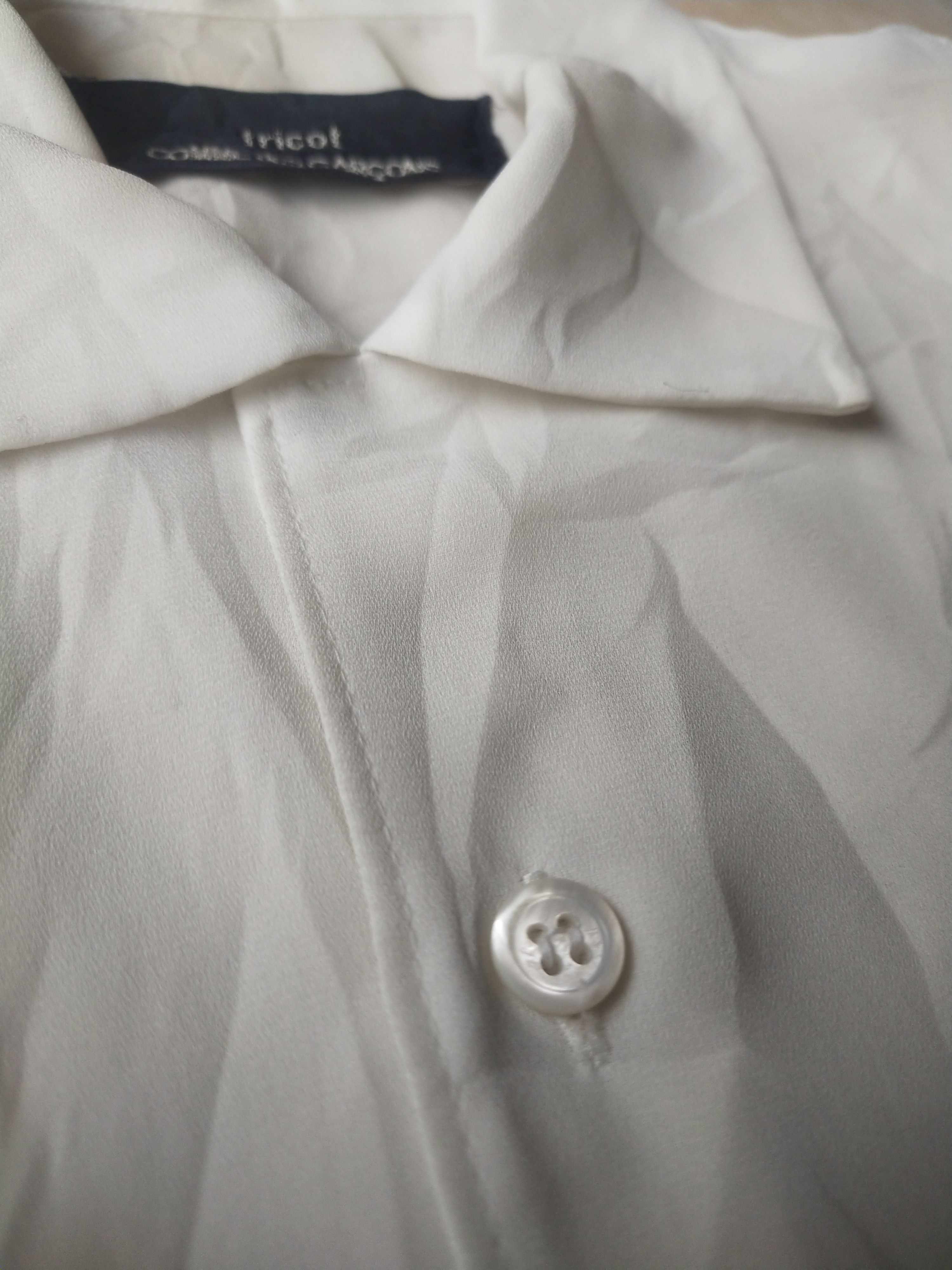 Tricot Comme des Garcons Archival 90s Tricot Comme des Garcons Paneled Sheer Shirt Size M / US 6-8 / IT 42-44 - 4 Thumbnail