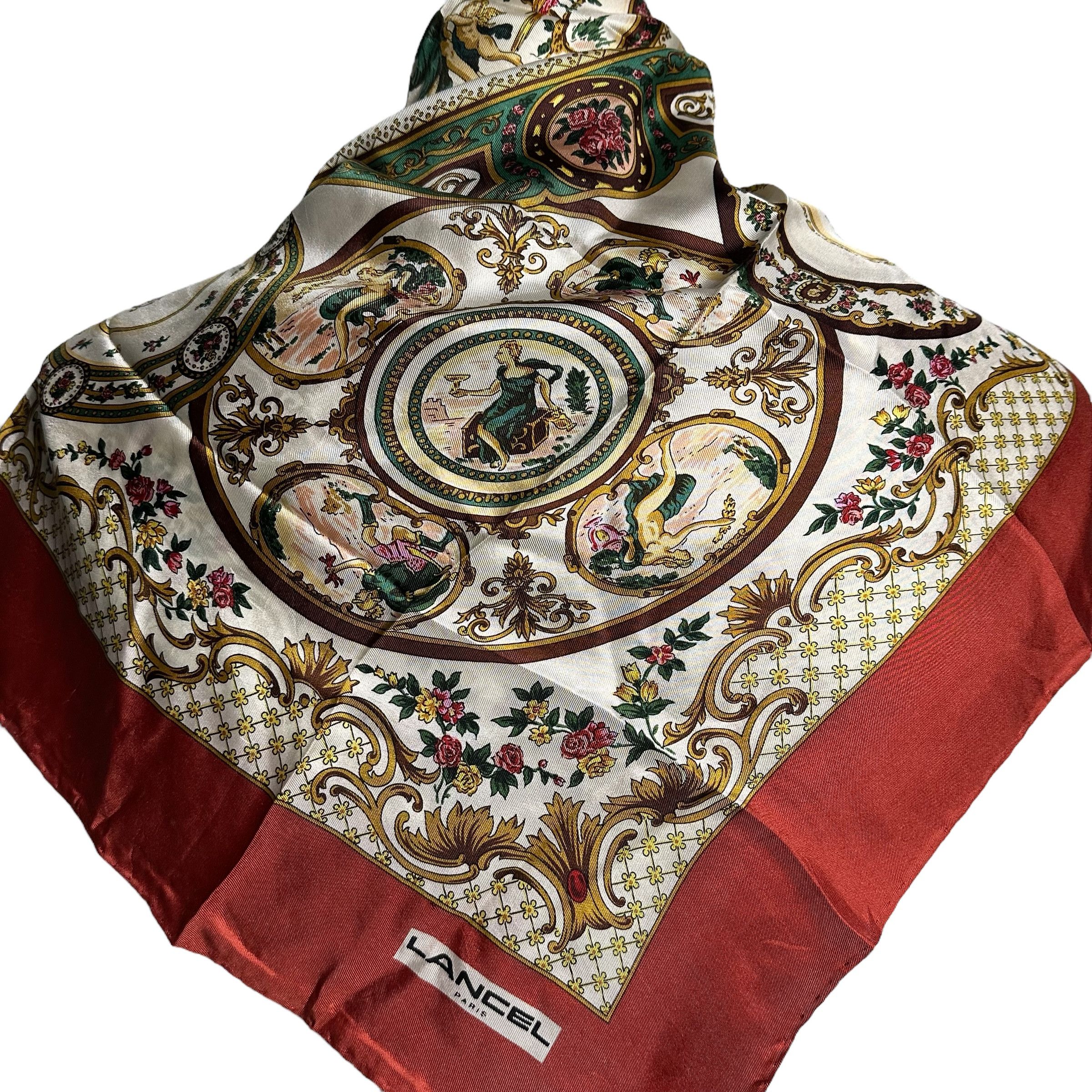Lancel 🔥RARE🔥Lancel Silk Handkerchief Neckerchief Scarf Headband Size ONE SIZE - 2 Thumbnail